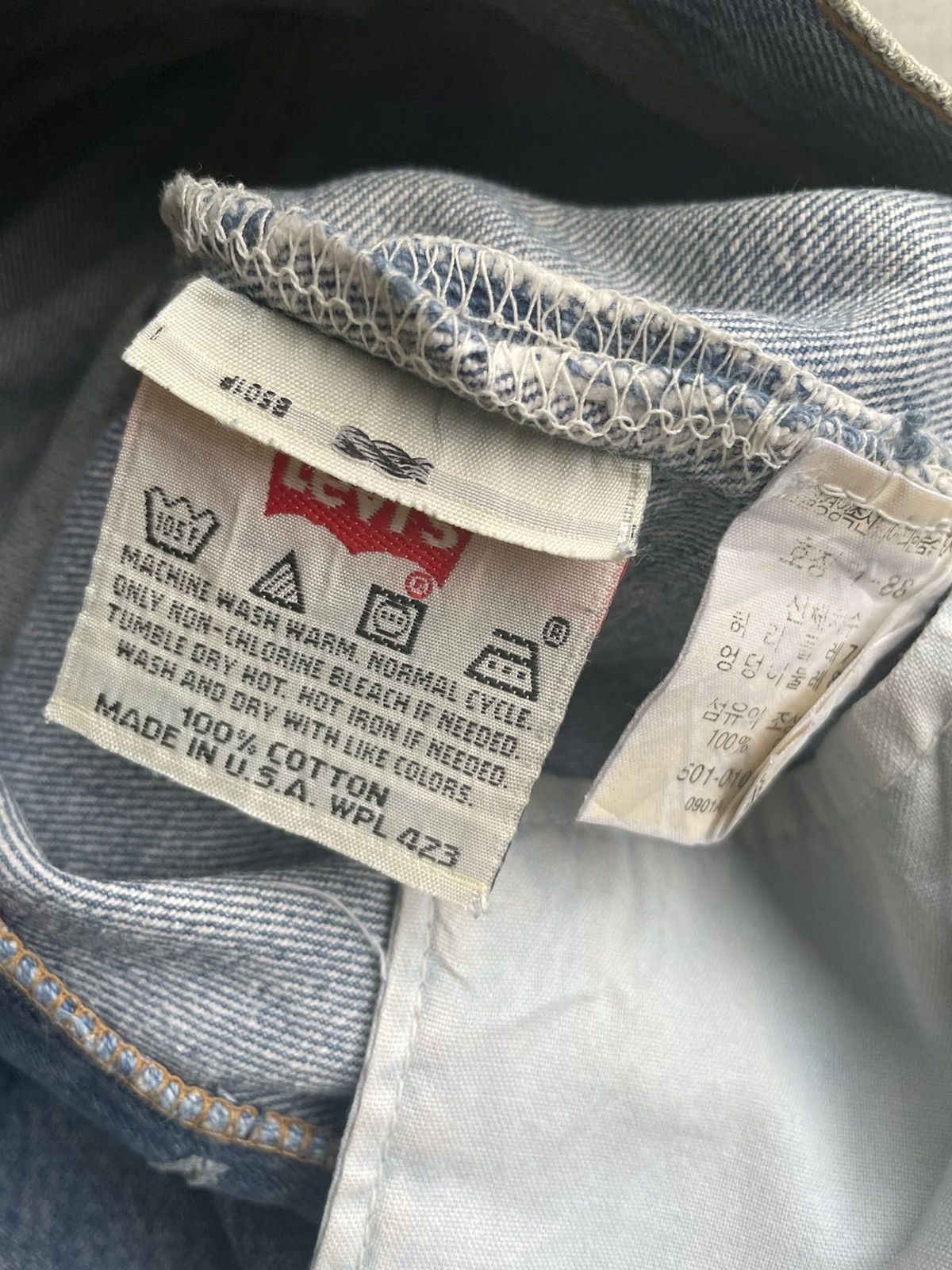 Levi's Vintage Levi’s 501 e 1995 Usa Stone Aging Wash Size US 28 / EU 44 - 13 Thumbnail