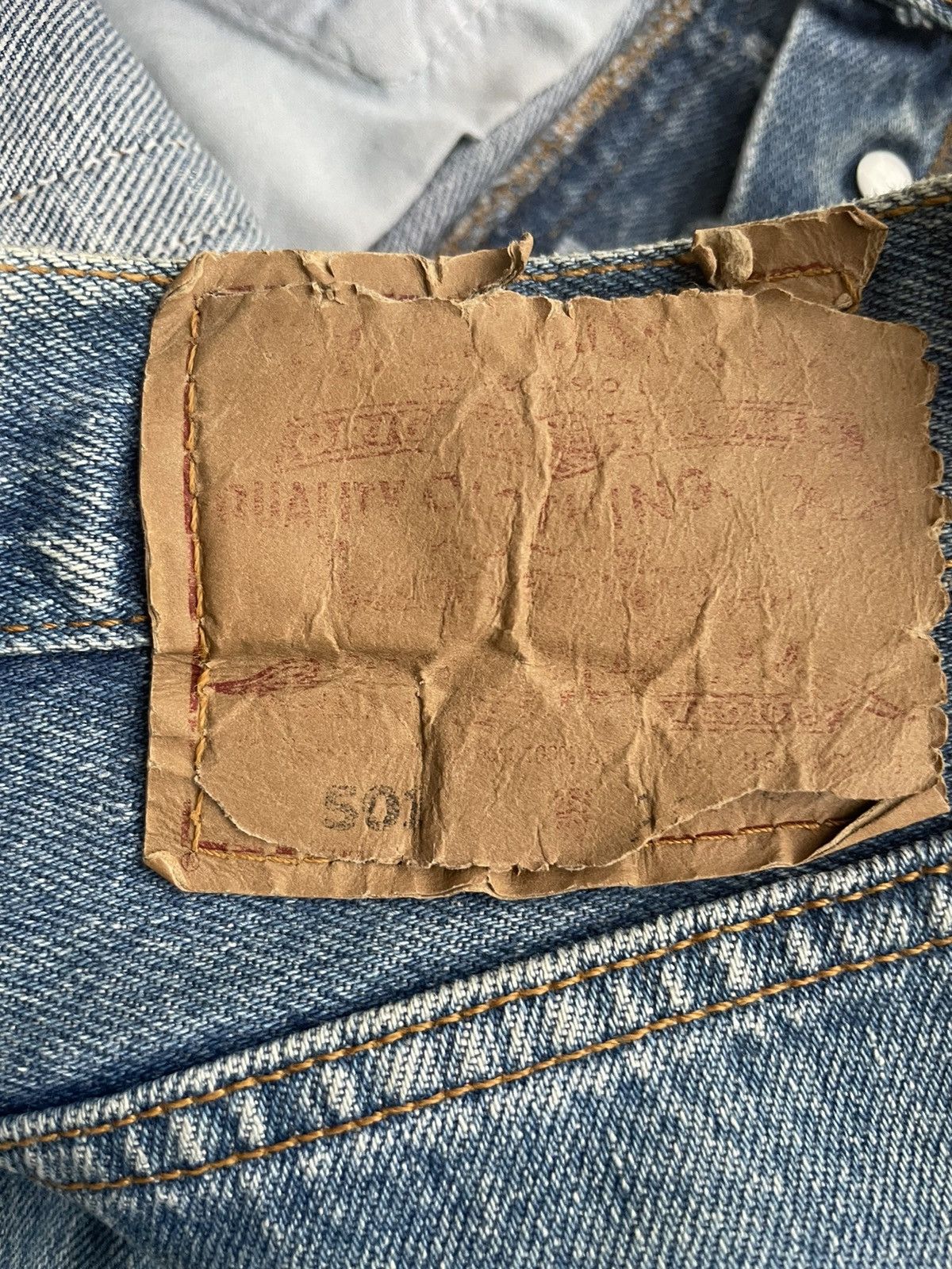 Levi's Vintage Levi’s 501 e 1995 Usa Stone Aging Wash Size US 28 / EU 44 - 10 Thumbnail