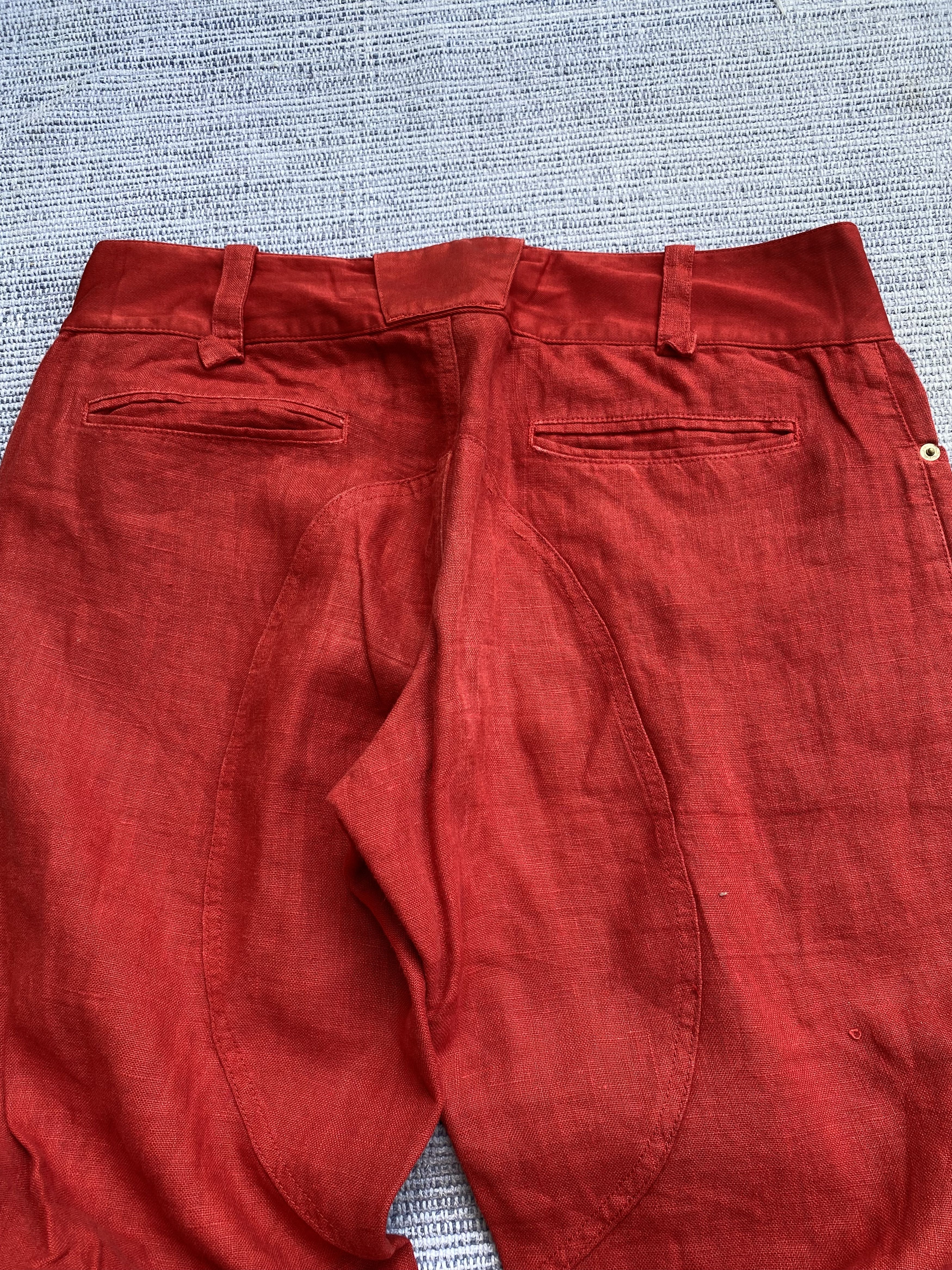 Etro etro red linen pants Size US 32 / EU 48 - 8 Thumbnail