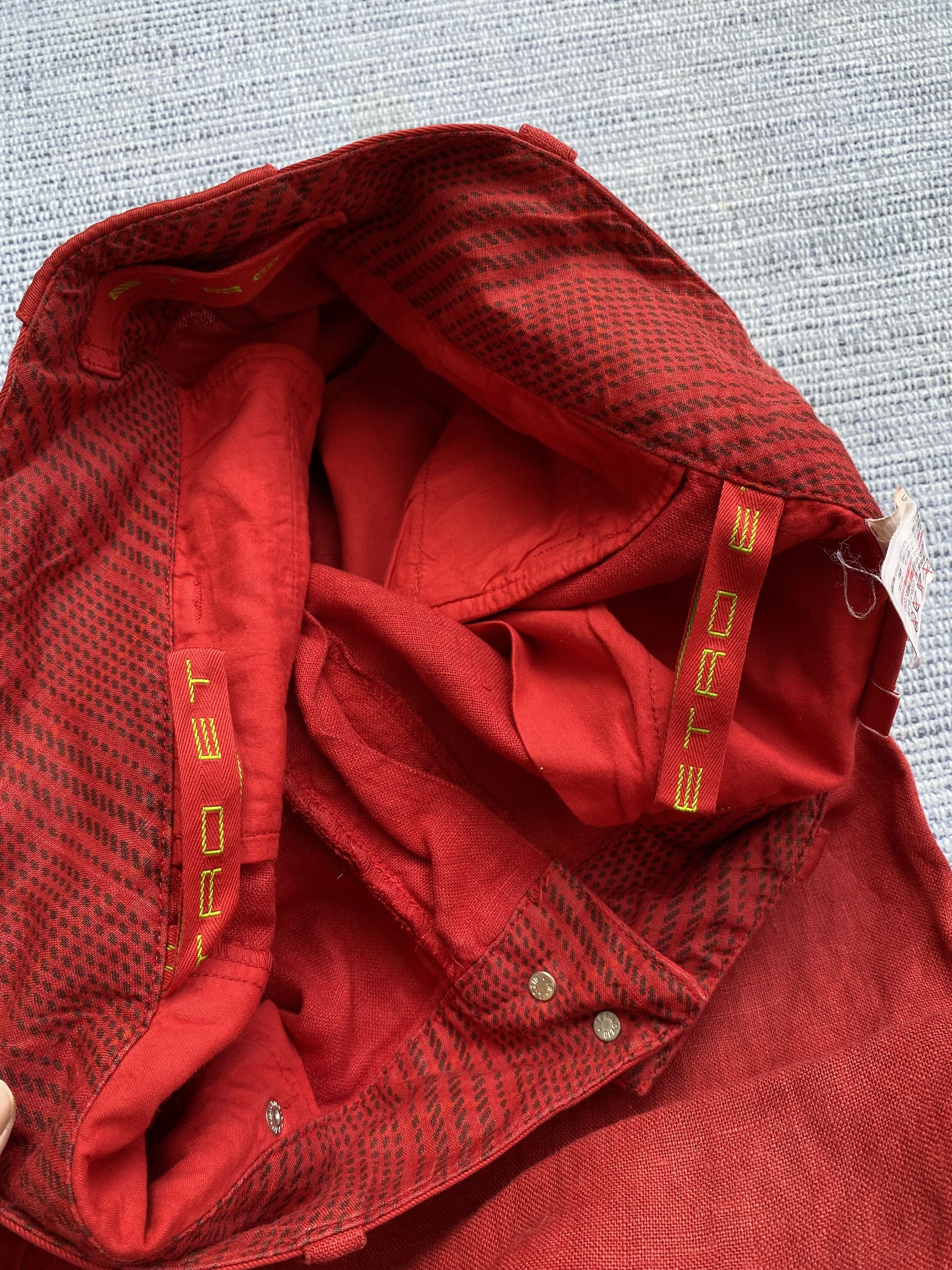 Etro etro red linen pants Size US 32 / EU 48 - 5 Thumbnail