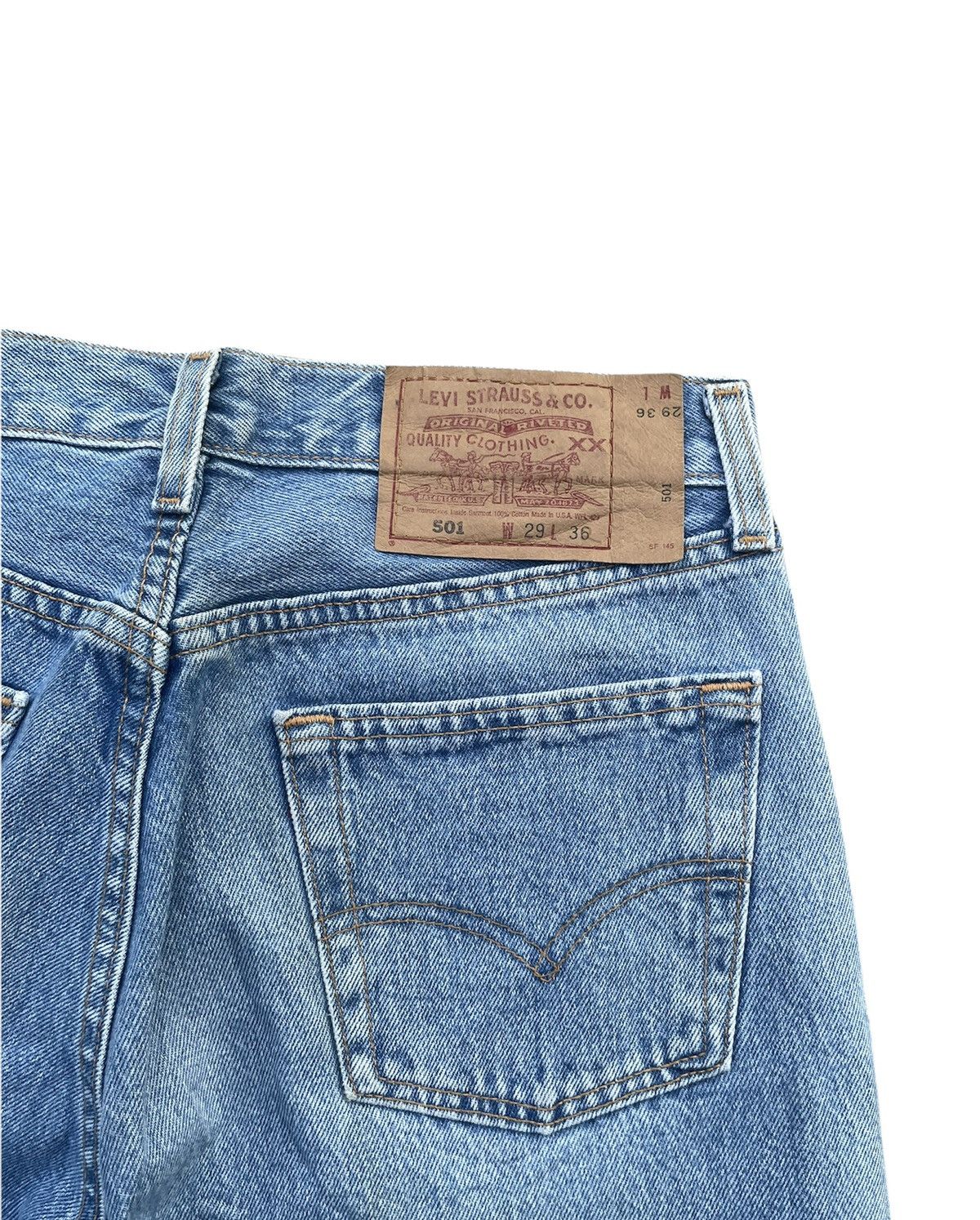 Levi's Vintage Levi’s 501 e 1997 Usa Aging Faded Wash Denim Size US 28 / EU 44 - 13 Thumbnail