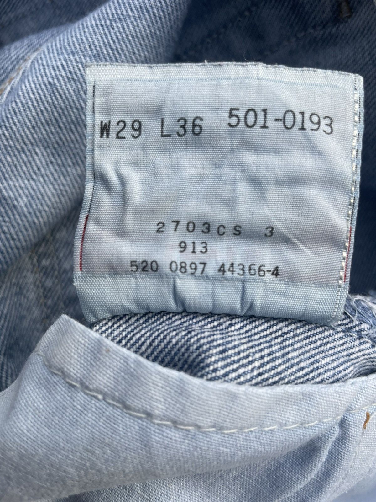 Levi's Vintage Levi’s 501 e 1997 Usa Aging Faded Wash Denim Size US 28 / EU 44 - 16 Thumbnail