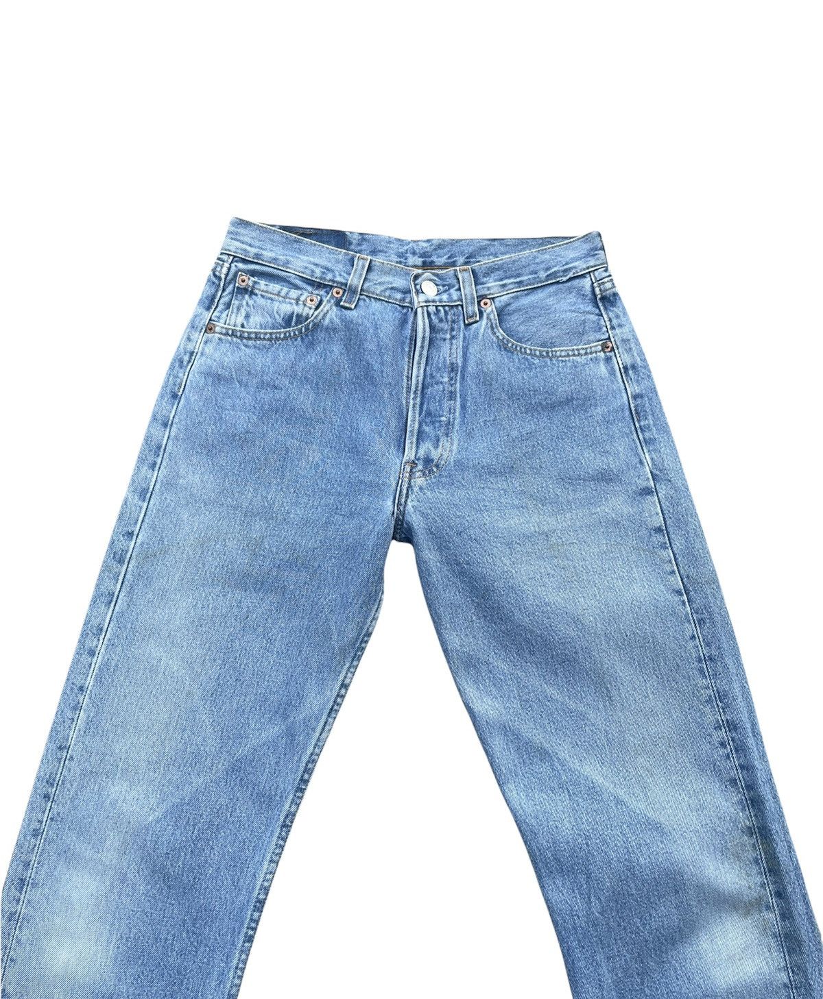 Levi's Vintage Levi’s 501 e 1997 Usa Aging Faded Wash Denim Size US 28 / EU 44 - 3 Thumbnail