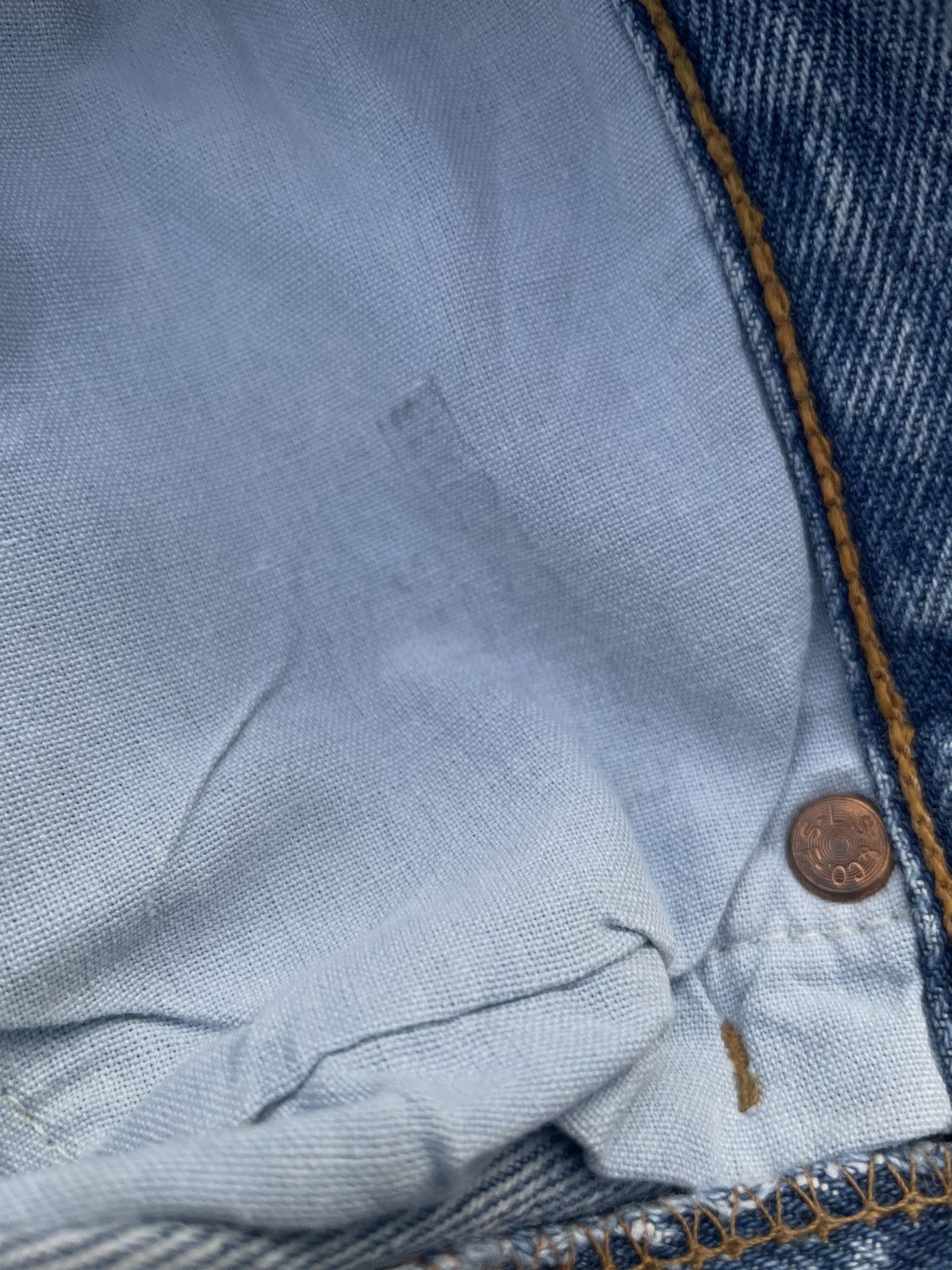 Levi's Vintage Levi’s 501 e 1997 Usa Aging Faded Wash Denim Size US 28 / EU 44 - 18 Thumbnail