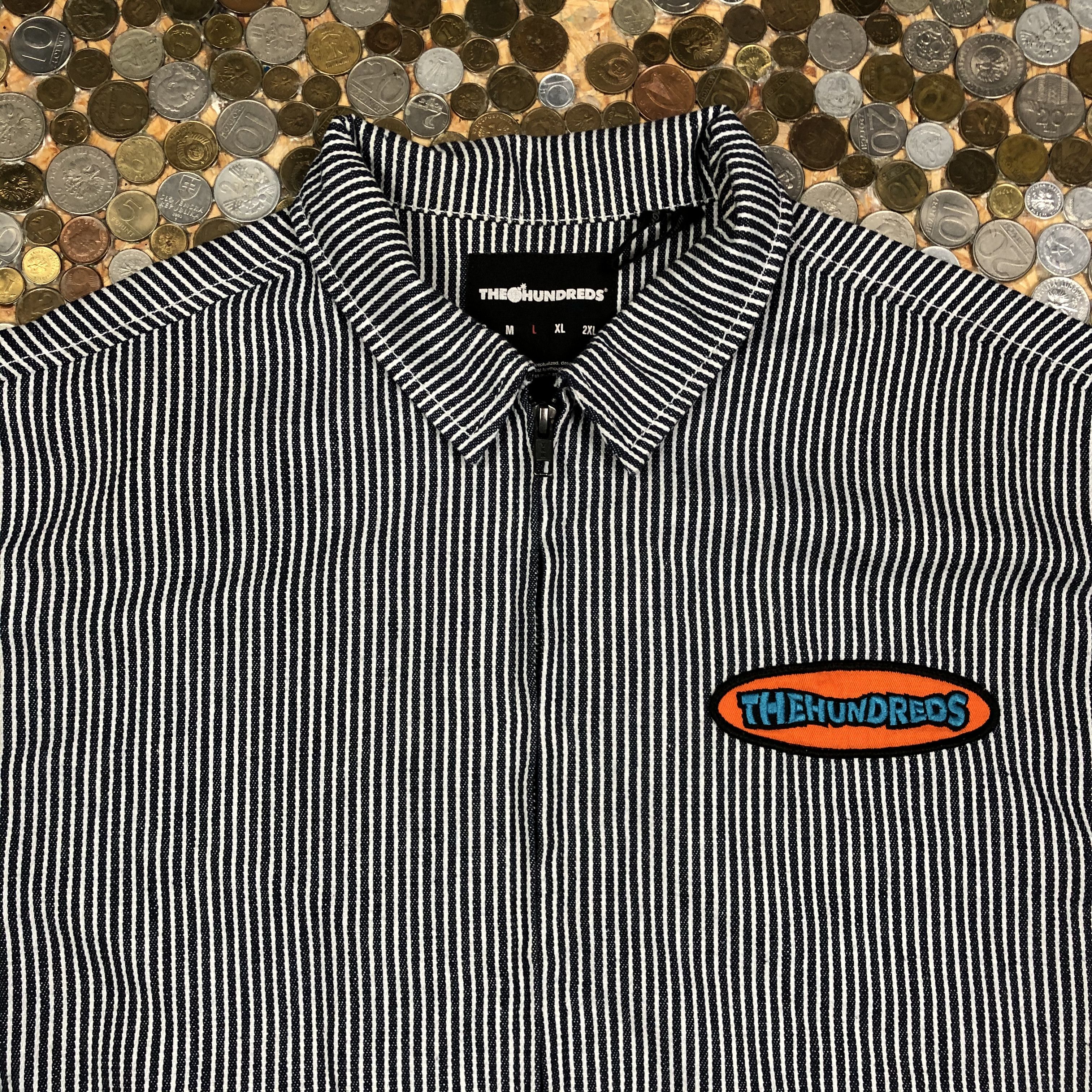 The Hundreds × Vintage The Hundreds Overshirt zip stripe jacket Size US L / EU 52-54 / 3 - 2 Thumbnail