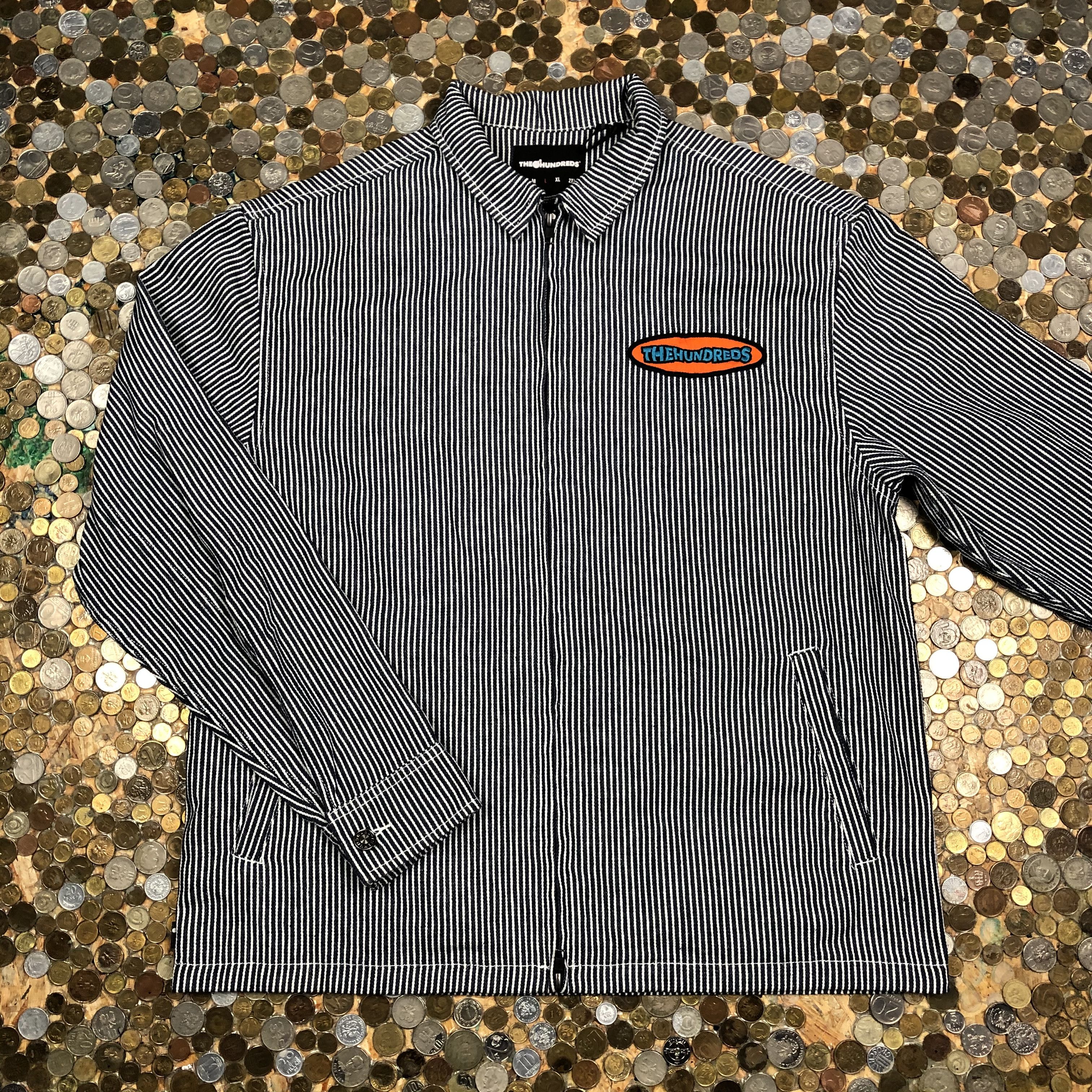 The Hundreds × Vintage The Hundreds Overshirt zip stripe jacket Size US L / EU 52-54 / 3 - 1 Thumbnail