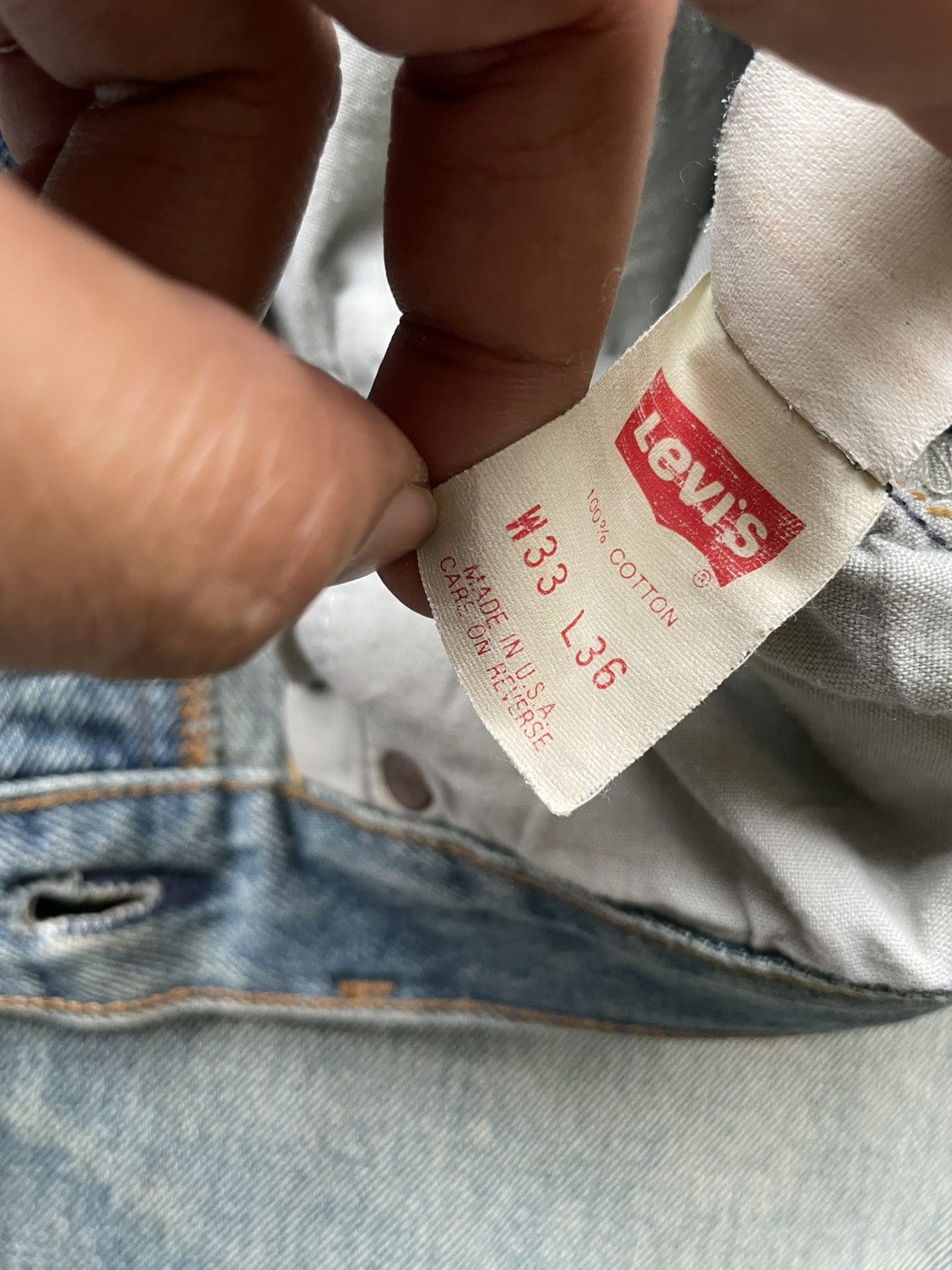Levi's Levi’s 501 e 1994 Usa Aging Faded Wash Size US 32 / EU 48 - 15 Thumbnail