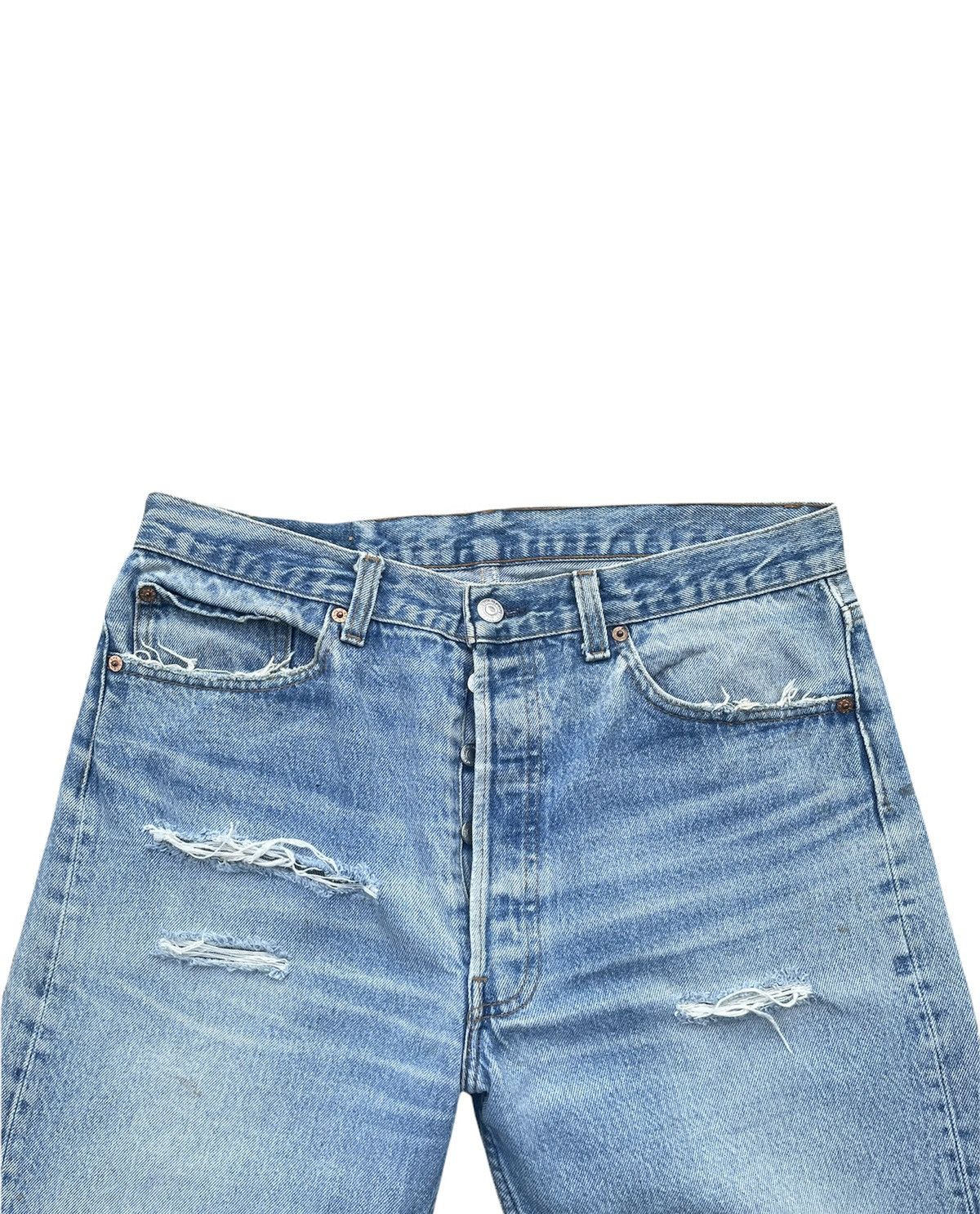 Levi's Vintage Levi’s 501 e 1991 Usa Aging Faded Distressed Size US 34 / EU 50 - 6 Thumbnail