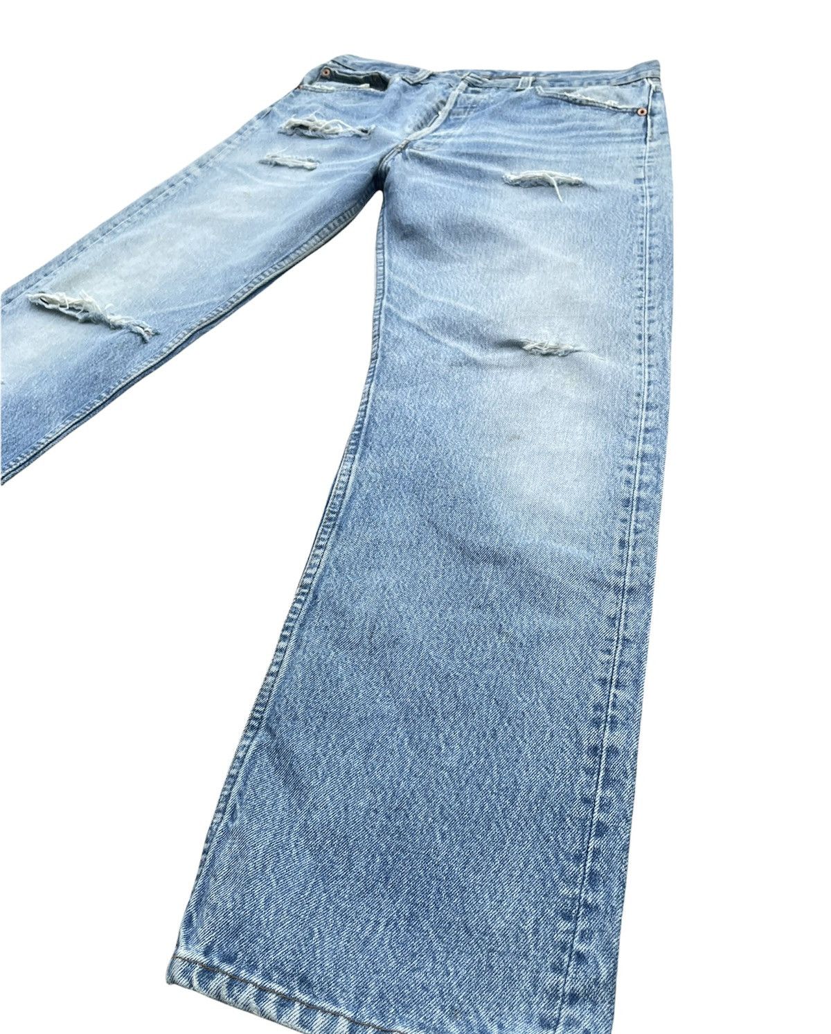 Levi's Vintage Levi’s 501 e 1991 Usa Aging Faded Distressed Size US 34 / EU 50 - 2 Thumbnail