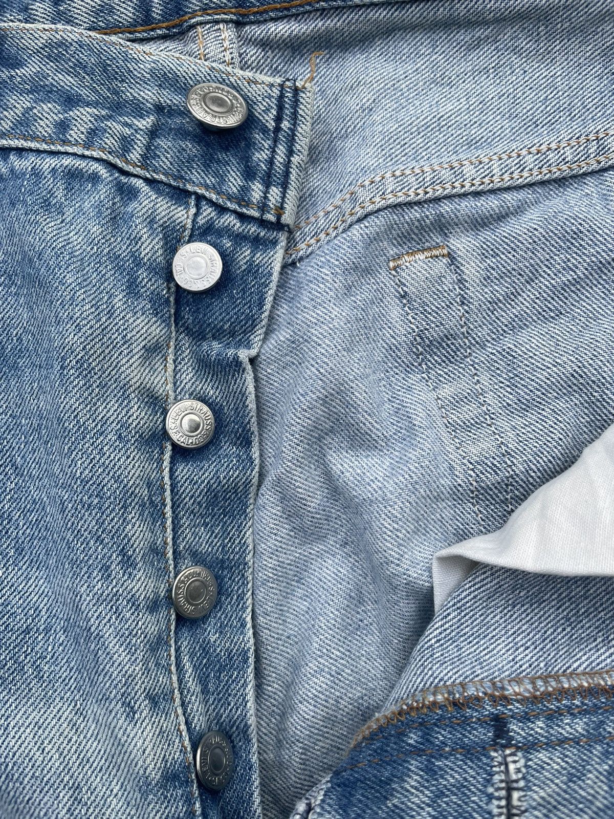 Levi's Vintage Levi’s 501 e 1991 Usa Aging Faded Distressed Size US 34 / EU 50 - 20 Thumbnail