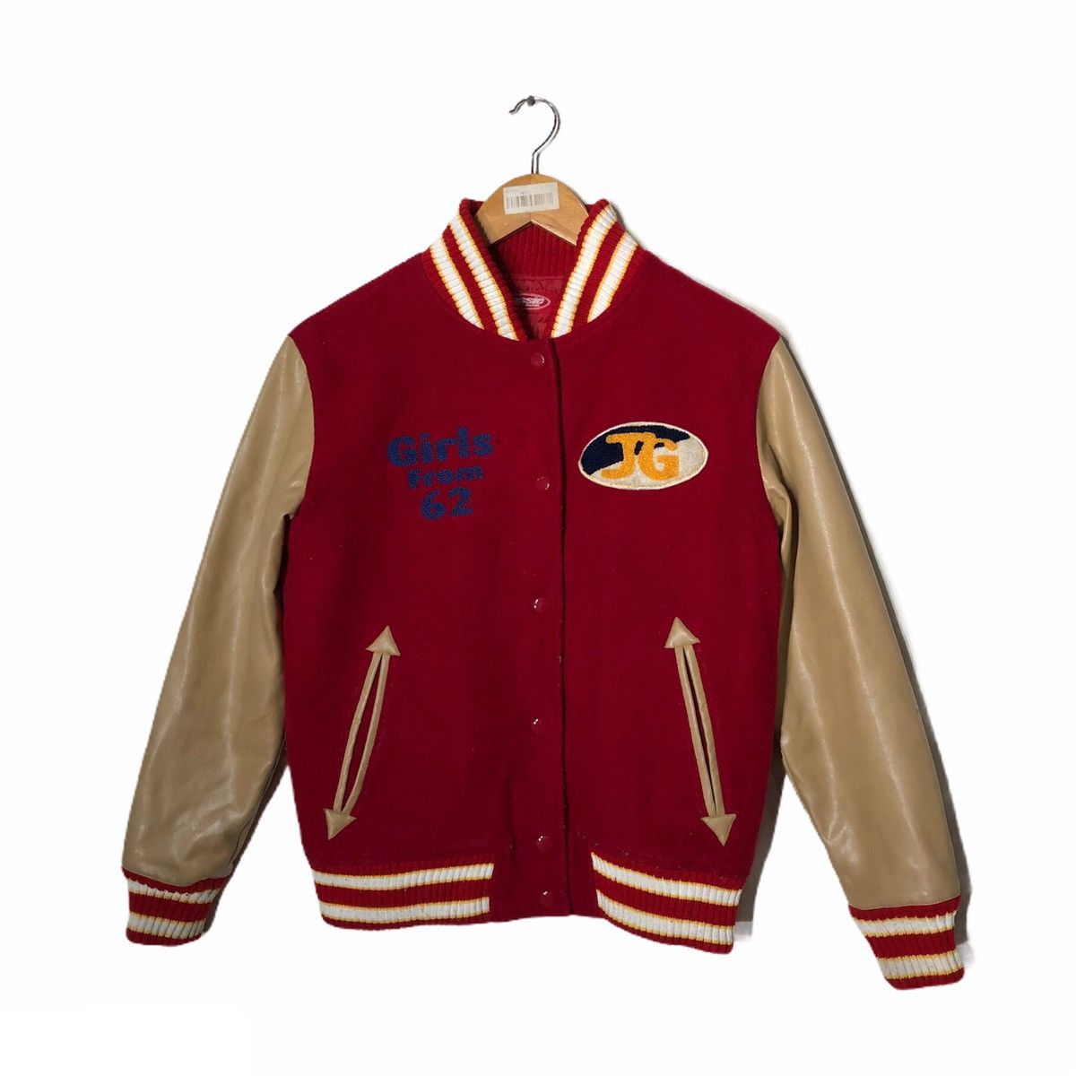 Japanese Brand JESSIE JEANS GIRLS FROM 62 VARSITY JACKET Size US M / EU 48-50 / 2 - 2 Thumbnail