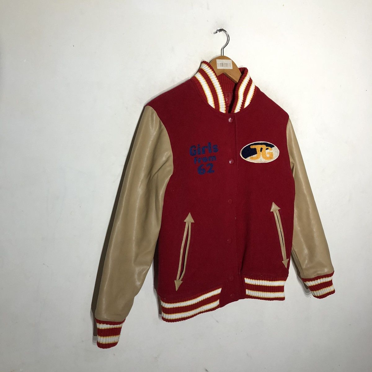 Japanese Brand JESSIE JEANS GIRLS FROM 62 VARSITY JACKET Size US M / EU 48-50 / 2 - 7 Thumbnail