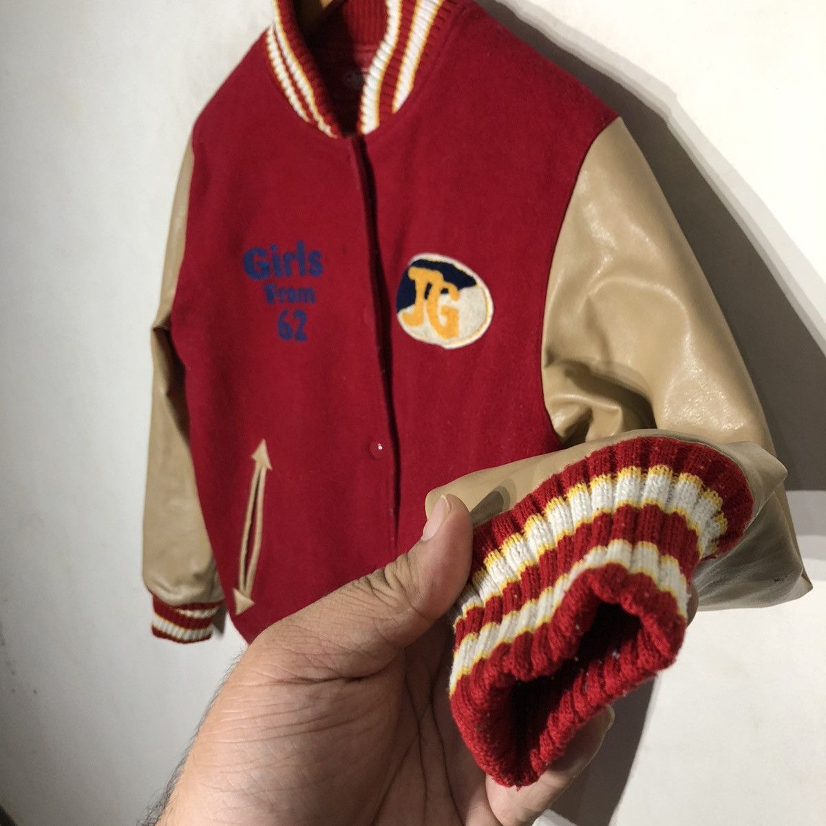 Japanese Brand JESSIE JEANS GIRLS FROM 62 VARSITY JACKET Size US M / EU 48-50 / 2 - 6 Thumbnail