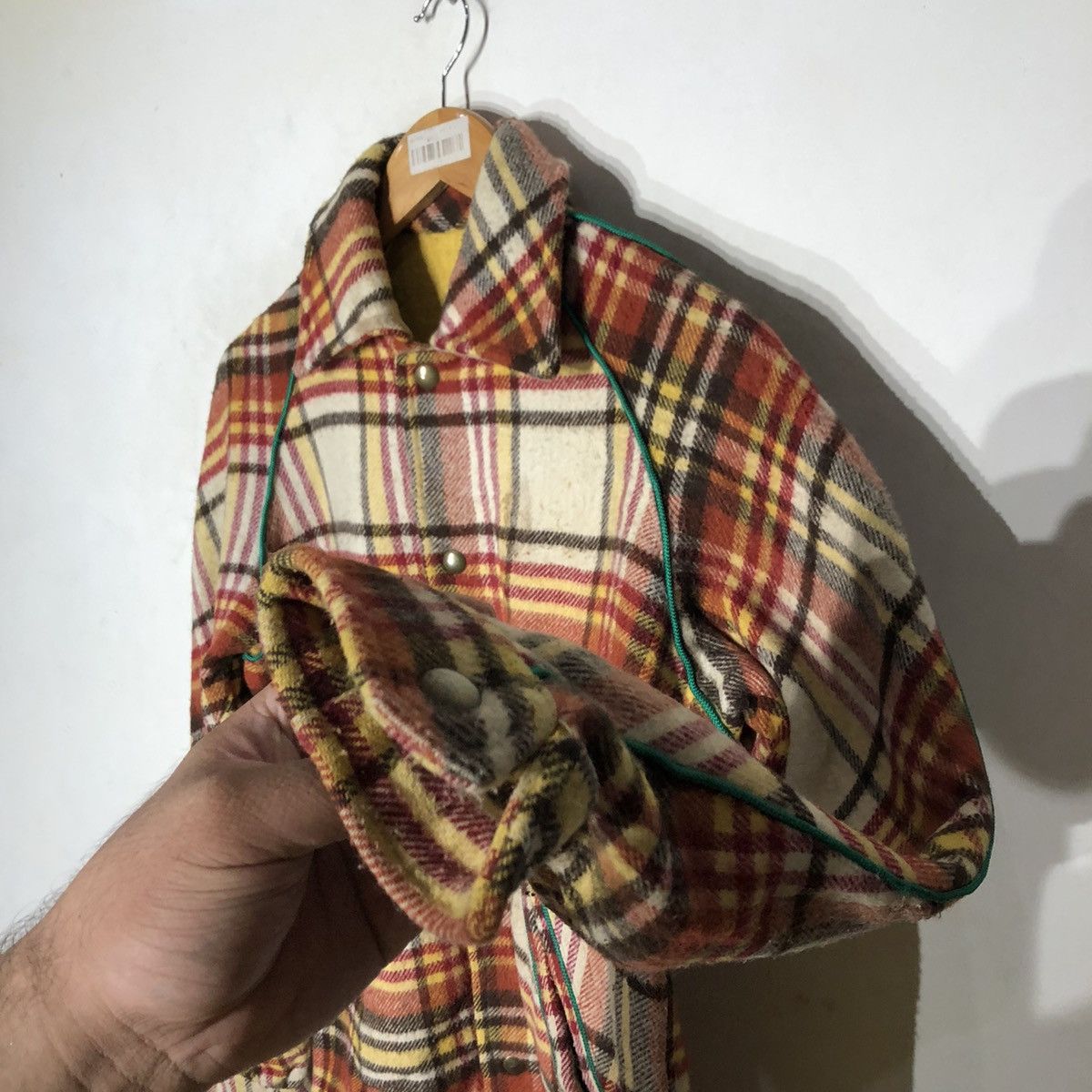 Japanese Brand WOOL BUTTON JACKET COLOURFUL DESIGN Size US S / EU 44-46 / 1 - 5 Thumbnail