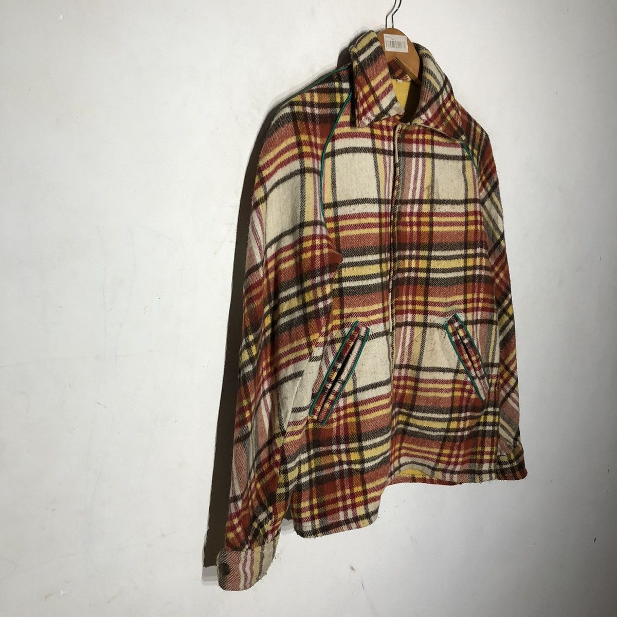 Japanese Brand WOOL BUTTON JACKET COLOURFUL DESIGN Size US S / EU 44-46 / 1 - 4 Thumbnail