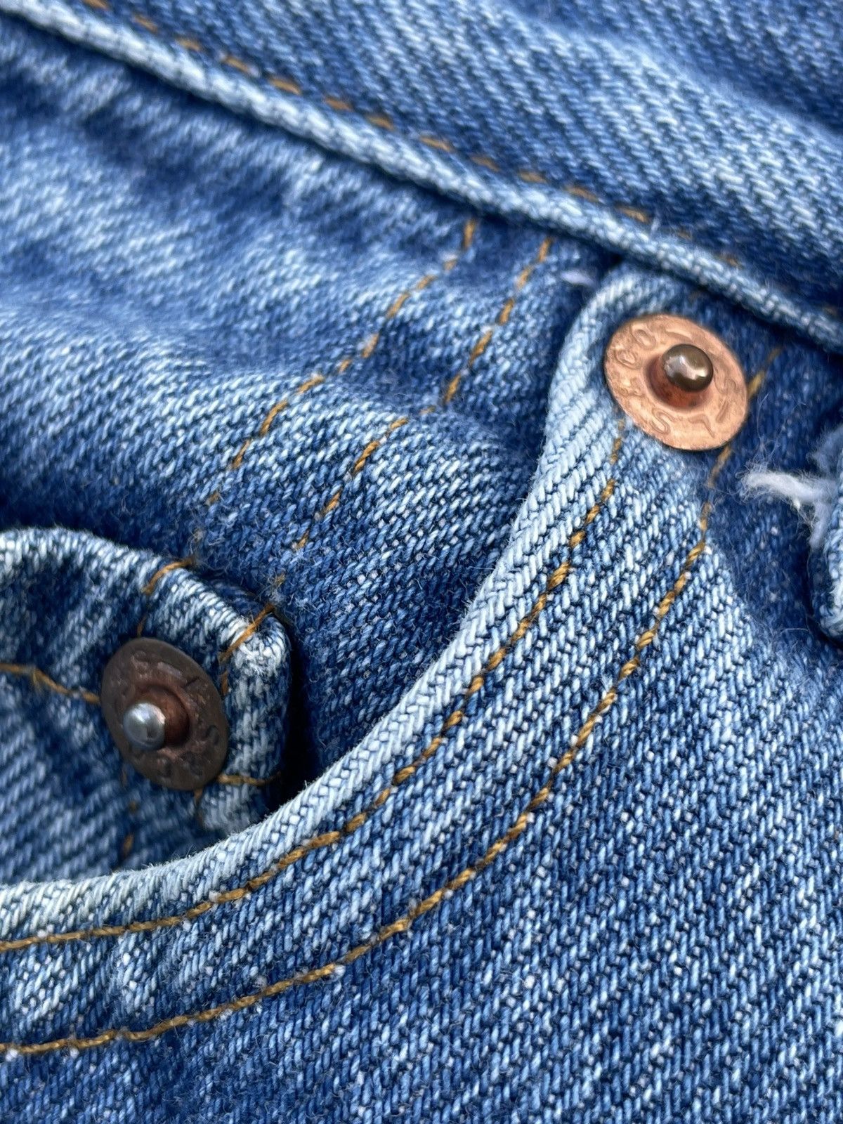 Levi's Vintage 1983 Levis 501 Single R Stone Wash Denim Size US 29 - 13 Thumbnail