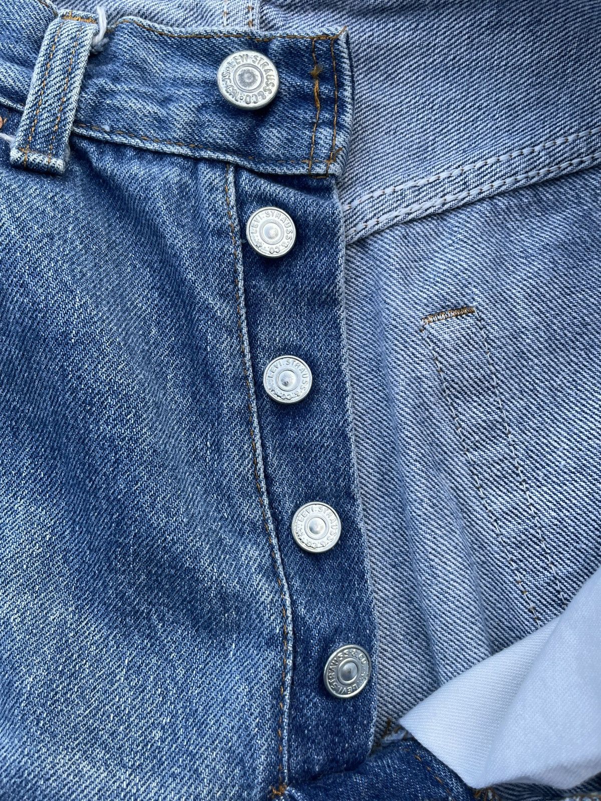 Levi's Vintage 1983 Levis 501 Single R Stone Wash Denim Size US 29 - 16 Thumbnail