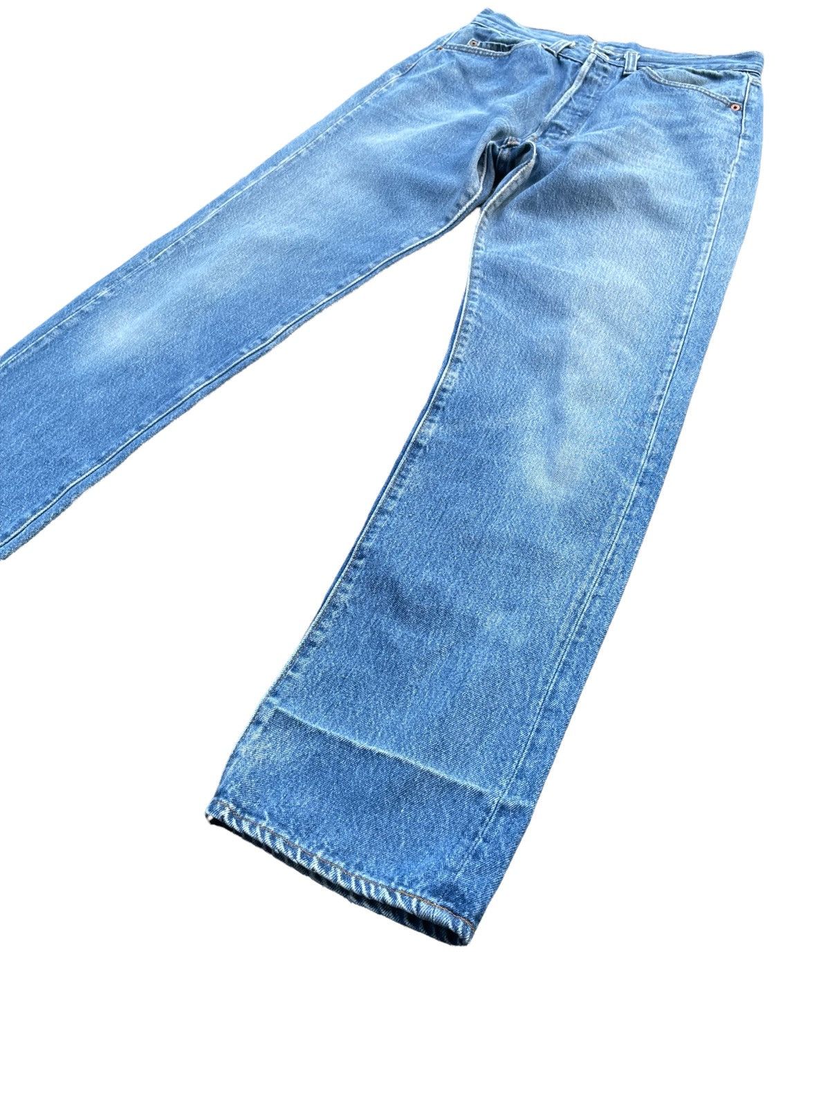 Levi's Vintage 1983 Levis 501 Single R Stone Wash Denim Size US 29 - 3 Thumbnail