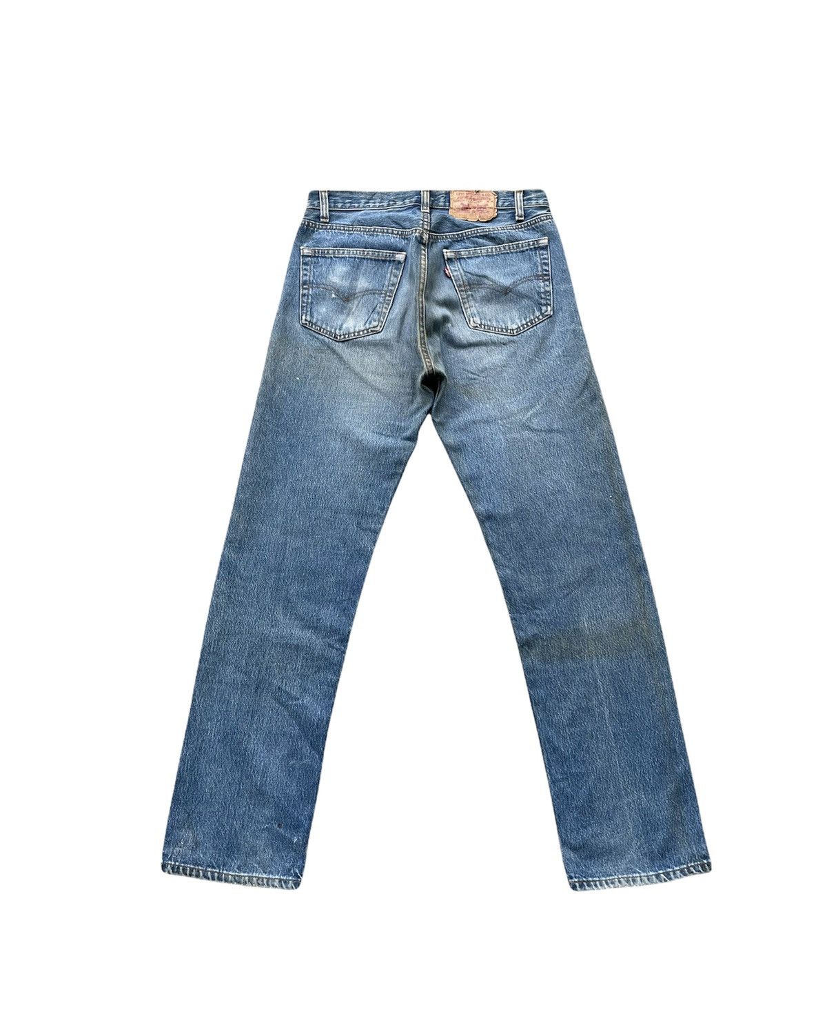 Levi's Vintage Levis 501 1988 Usa Aging Faded Wash Denim Size US 31 - 8 Thumbnail