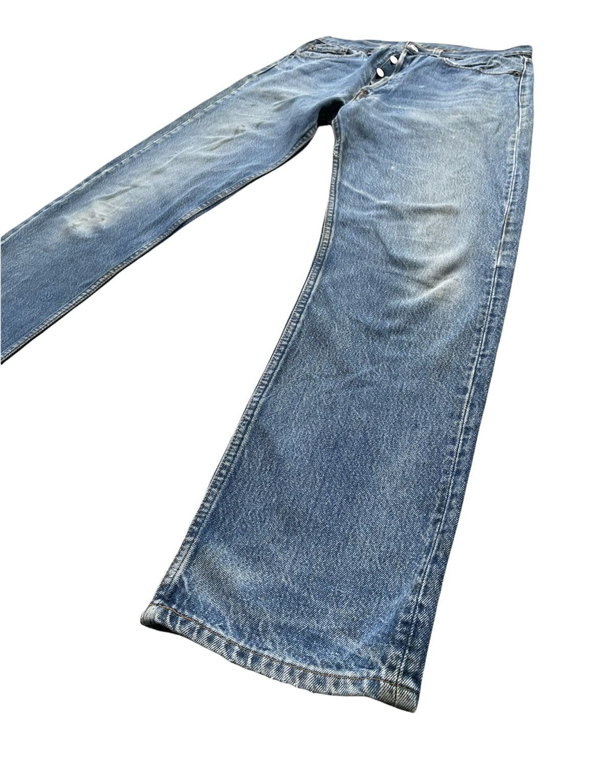Levi's Vintage Levis 501 1988 Usa Aging Faded Wash Denim Size US 31 - 2 Thumbnail