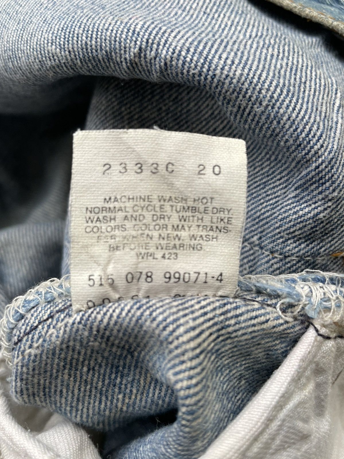 Levi's Vintage Levis 501 1988 Usa Aging Faded Wash Denim Size US 31 - 16 Thumbnail