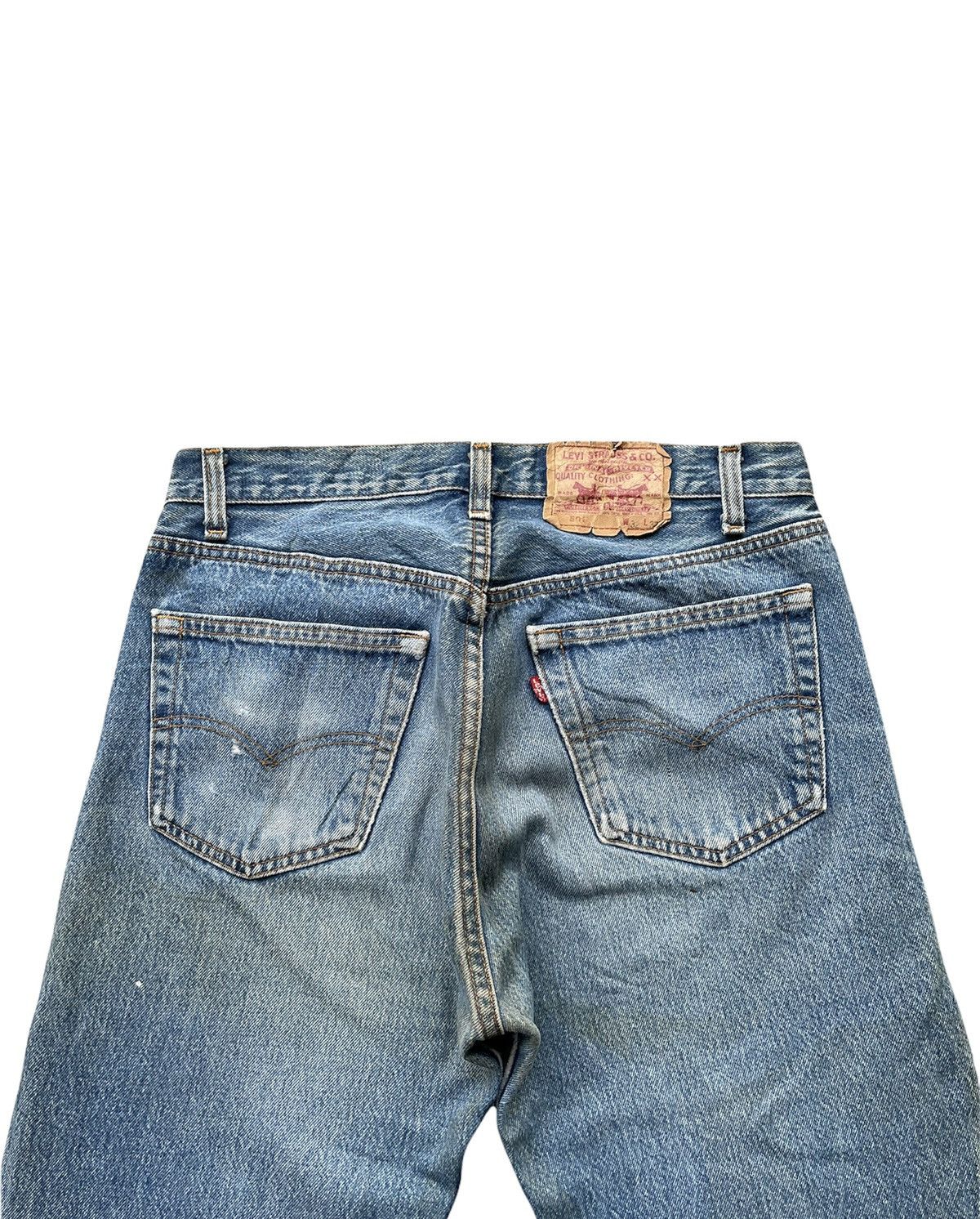 Levi's Vintage Levis 501 1988 Usa Aging Faded Wash Denim Size US 31 - 10 Thumbnail