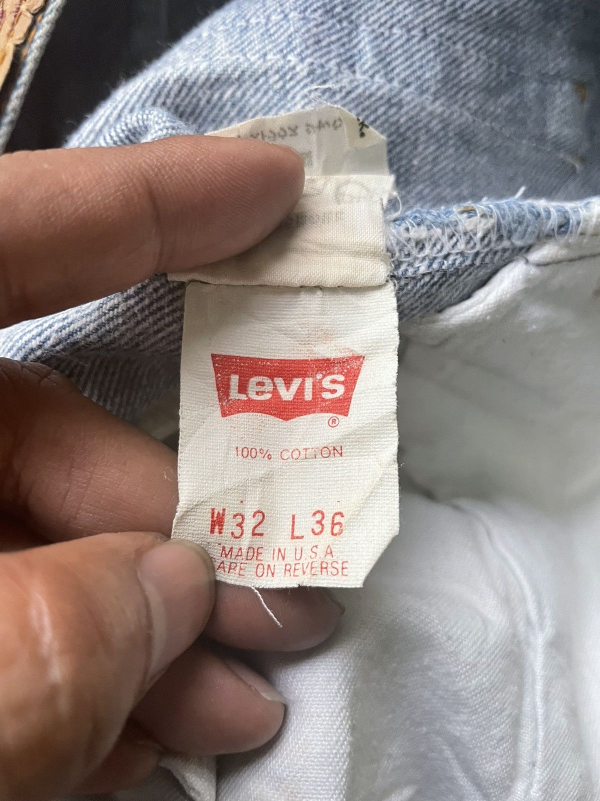 Levi's Vintage Levi’s 501XX e 1990 Aging Faded Wash Size US 31 - 15 Thumbnail