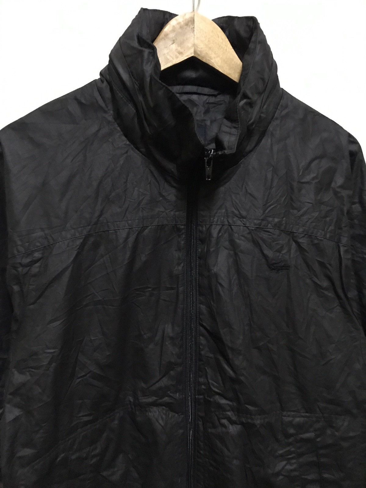 Japanese Brand × Lacoste Lacoste Wax Jacket Black Logo Size US L / EU 52-54 / 3 - 2 Thumbnail