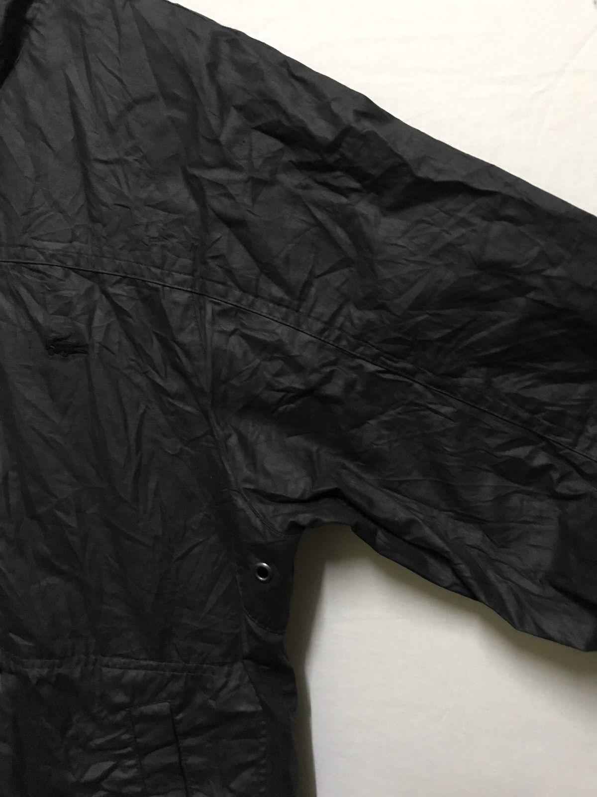 Japanese Brand × Lacoste Lacoste Wax Jacket Black Logo Size US L / EU 52-54 / 3 - 6 Thumbnail
