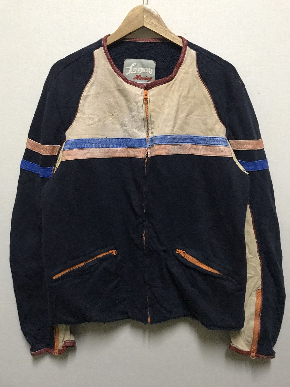 Japanese Brand Lenny Racing Bikers Jacket Size US XL / EU 56 / 4 - 1 Thumbnail