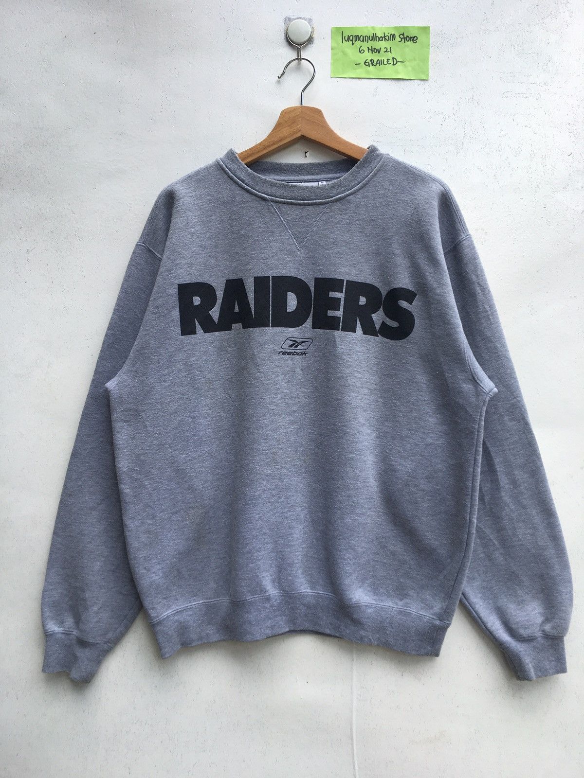 NFL Vintage NFL Raiders Big Logo Sweater Size US L / EU 52-54 / 3 - 4 Thumbnail