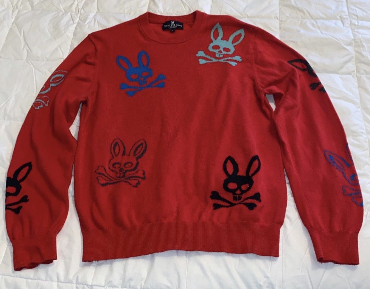 Psycho Bunny Psycho Bunny AllOver Logos embroidery Size Large Sweater Size US L / EU 52-54 / 3 - 1 Thumbnail