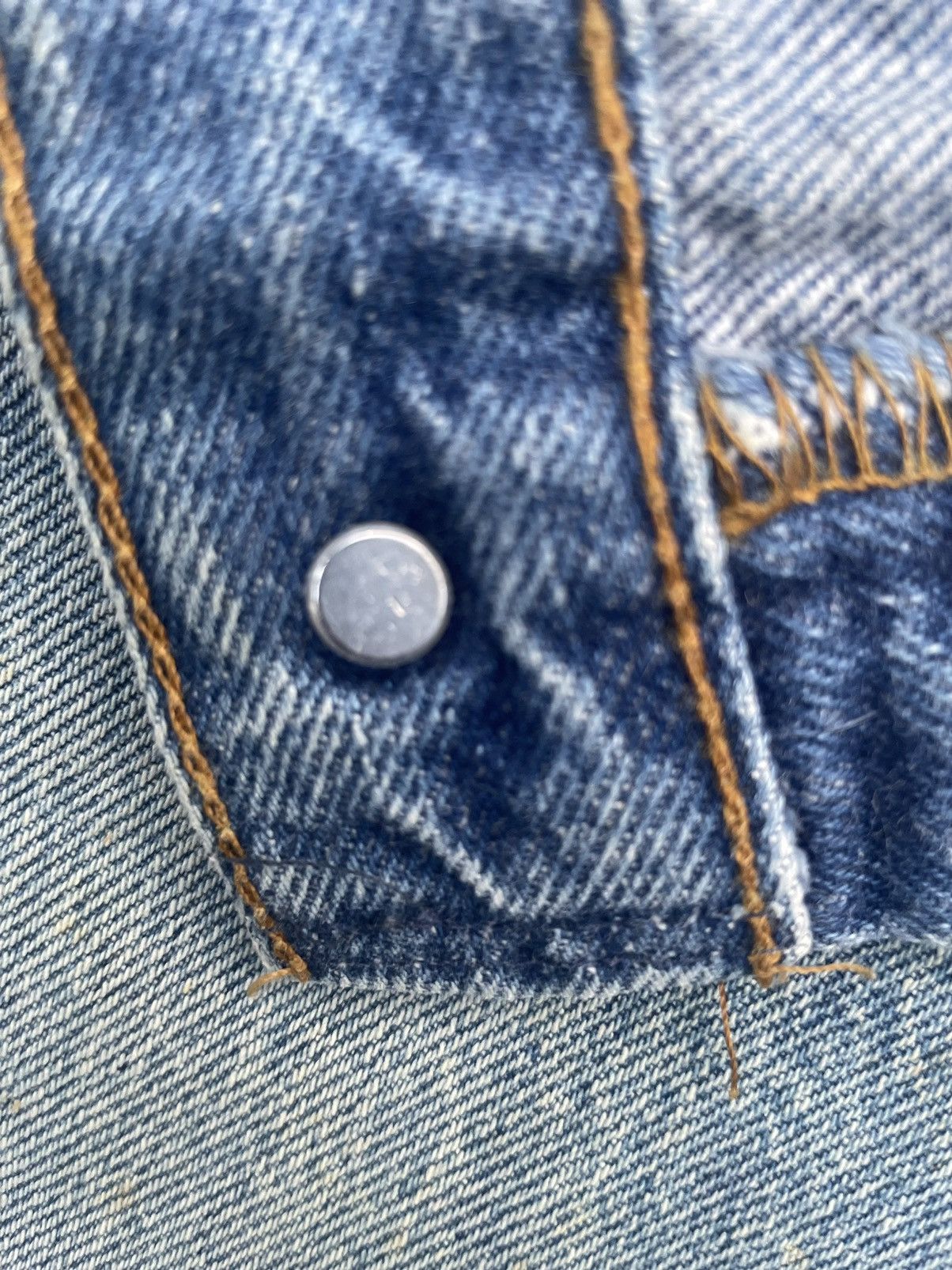 If Six Was Nine × Levi's × Vintage Vintage Levis 501 1991 USA Aging Faded Wash Denim Size US 33 - 14 Thumbnail
