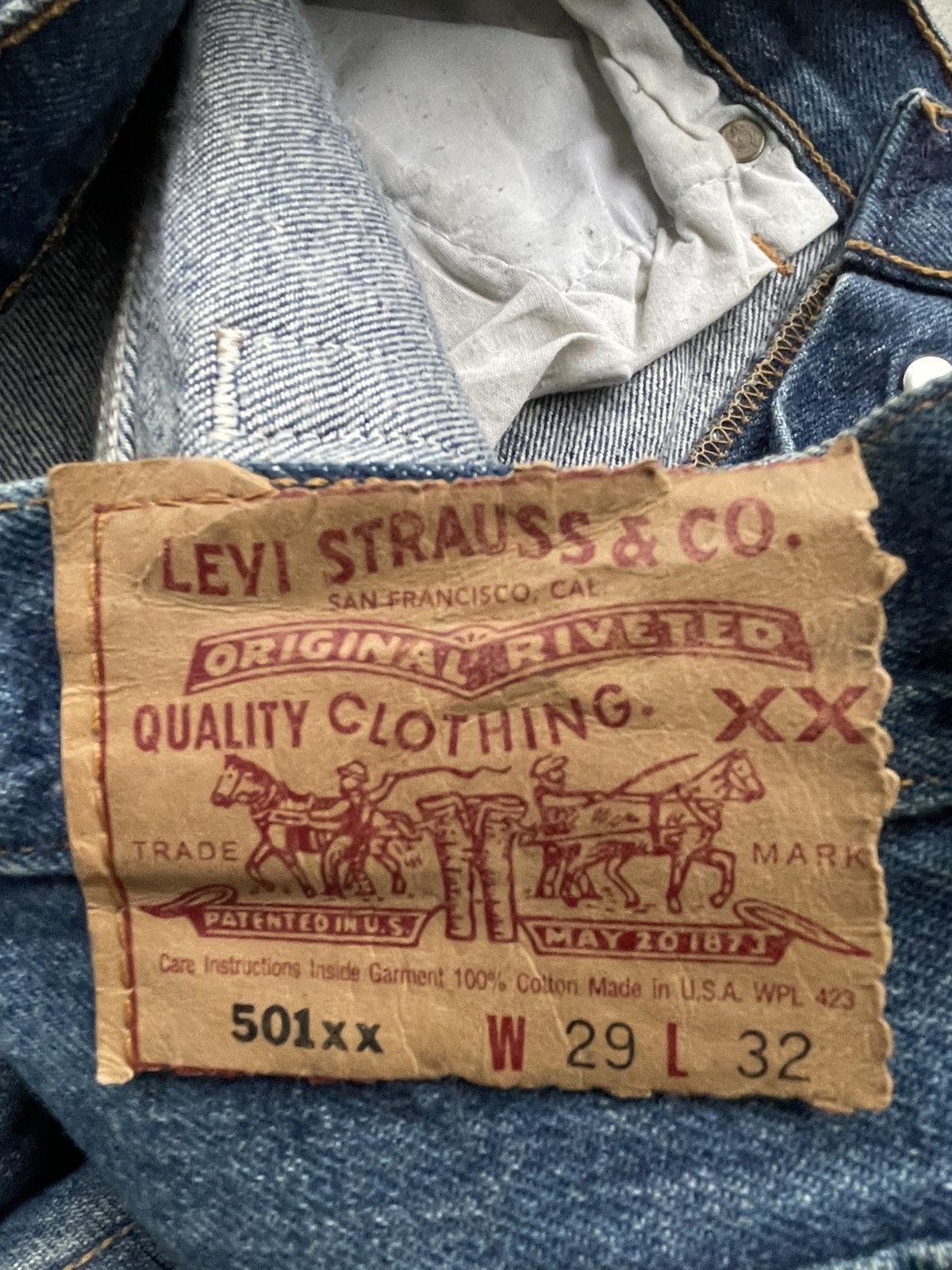 Levi's Vintage Levi’s 501XX e 1994 Usa Size US 28 / EU 44 - 10 Thumbnail
