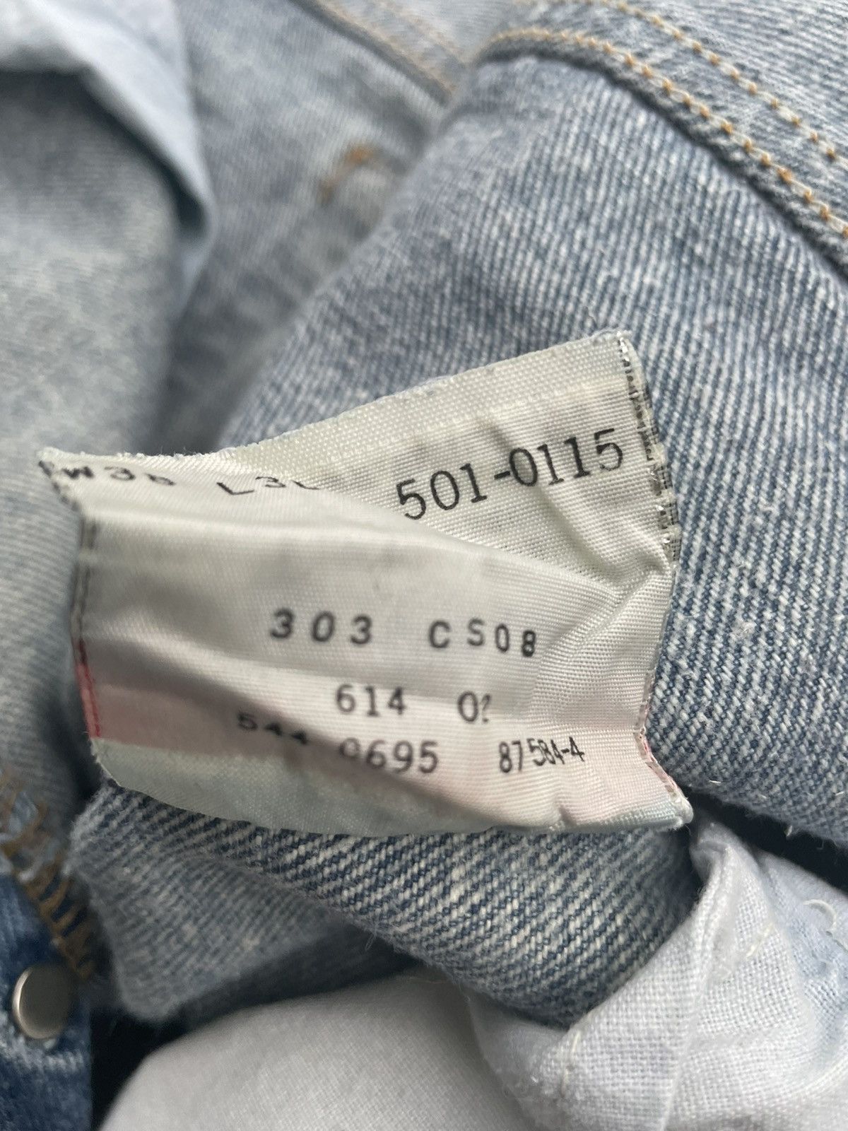 Levi's Levi’s 501 e 1995 Stone Aging Wash Size US 36 / EU 52 - 12 Thumbnail