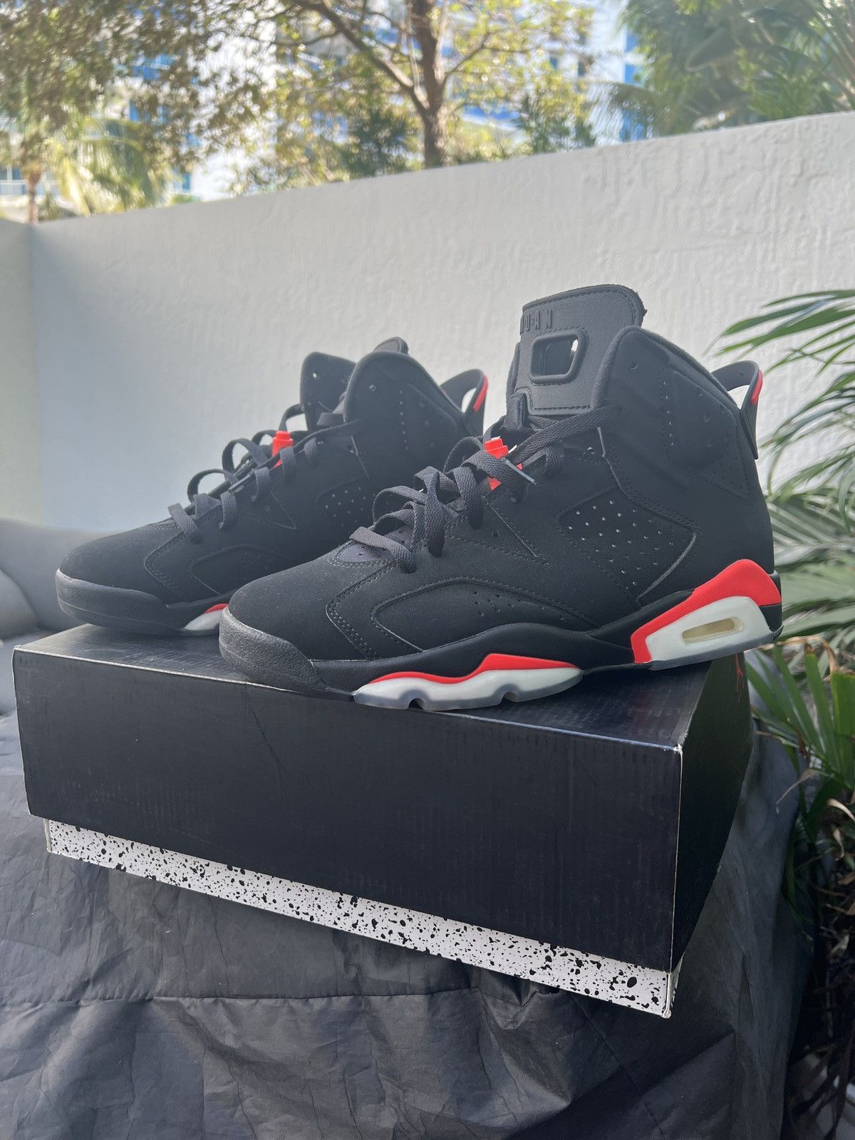 image of Jordan Nike Air Jordan OG Infd 6 2019 Shoes in Infd Black, Men's (Size 9.5)