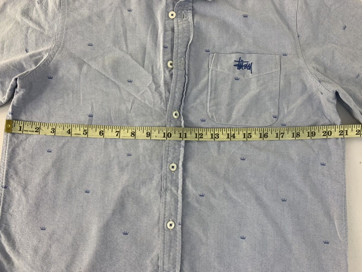 Stussy Hype Stussy Embroidered Logo Crown Single Pocket Shirt Size US M / EU 48-50 / 2 - 6 Thumbnail