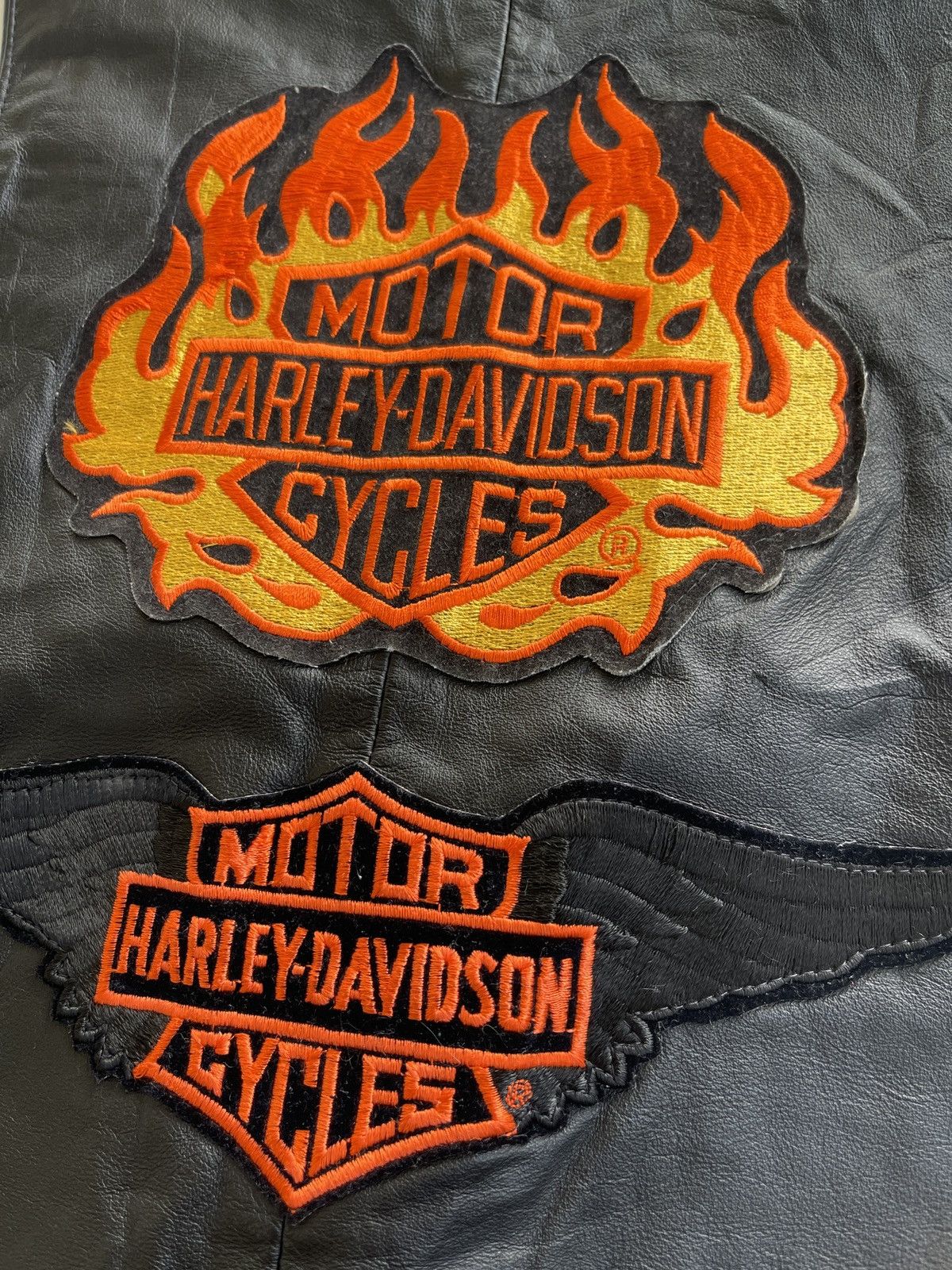 Vintage Harrys London Bikers Leather Vest Jacket