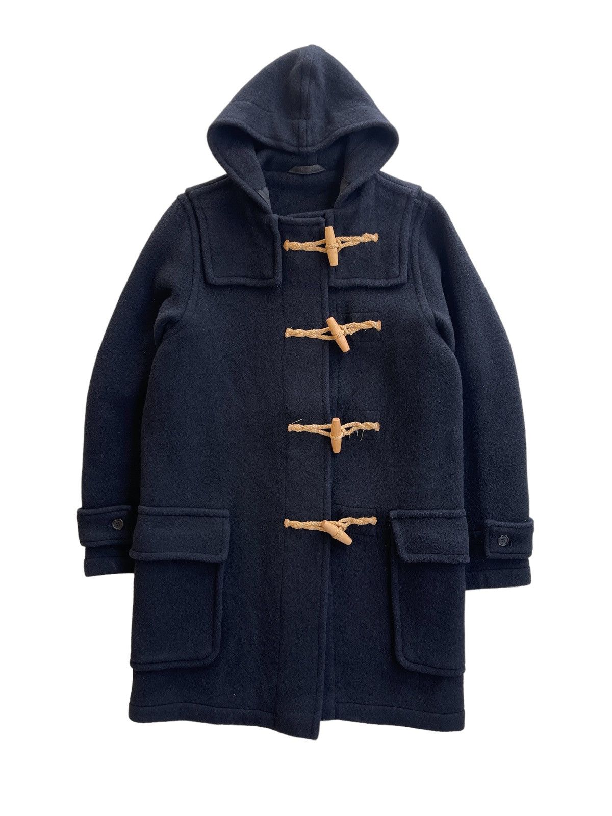 image of Margaret Howell Duffle Heavy Coats in Black, Men's (Size Medium)