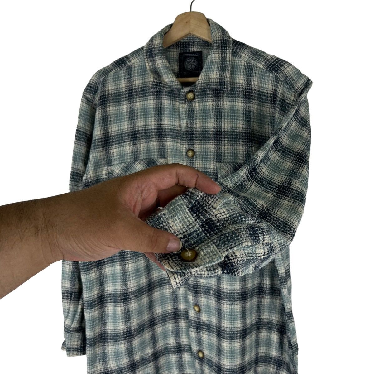 Flannel VINTAGE FLANNEL JACKET TARTAN DESIGN INSPIRED ISSEY MIYAKE Size US M / EU 48-50 / 2 - 5 Thumbnail