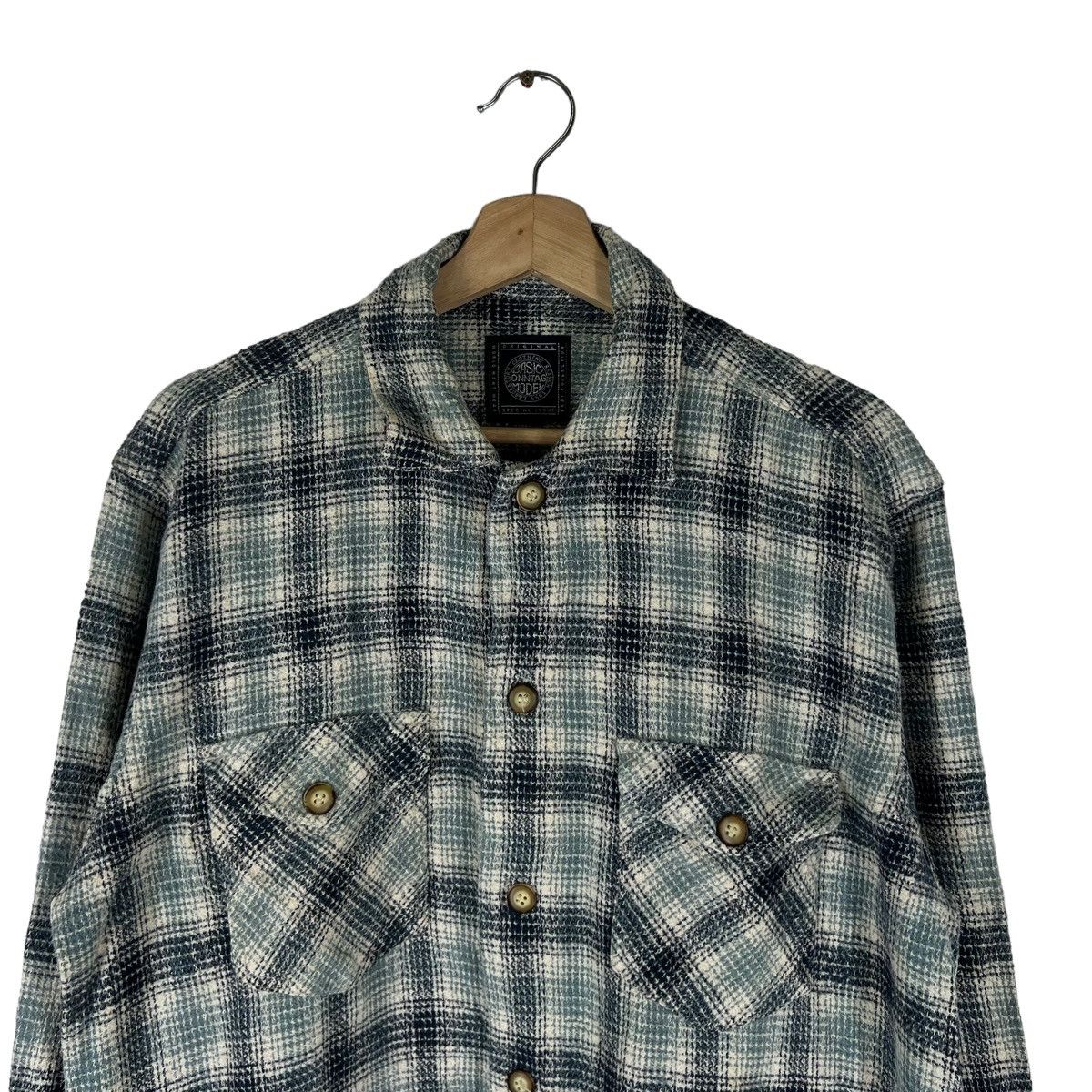 Flannel VINTAGE FLANNEL JACKET TARTAN DESIGN INSPIRED ISSEY MIYAKE Size US M / EU 48-50 / 2 - 3 Thumbnail