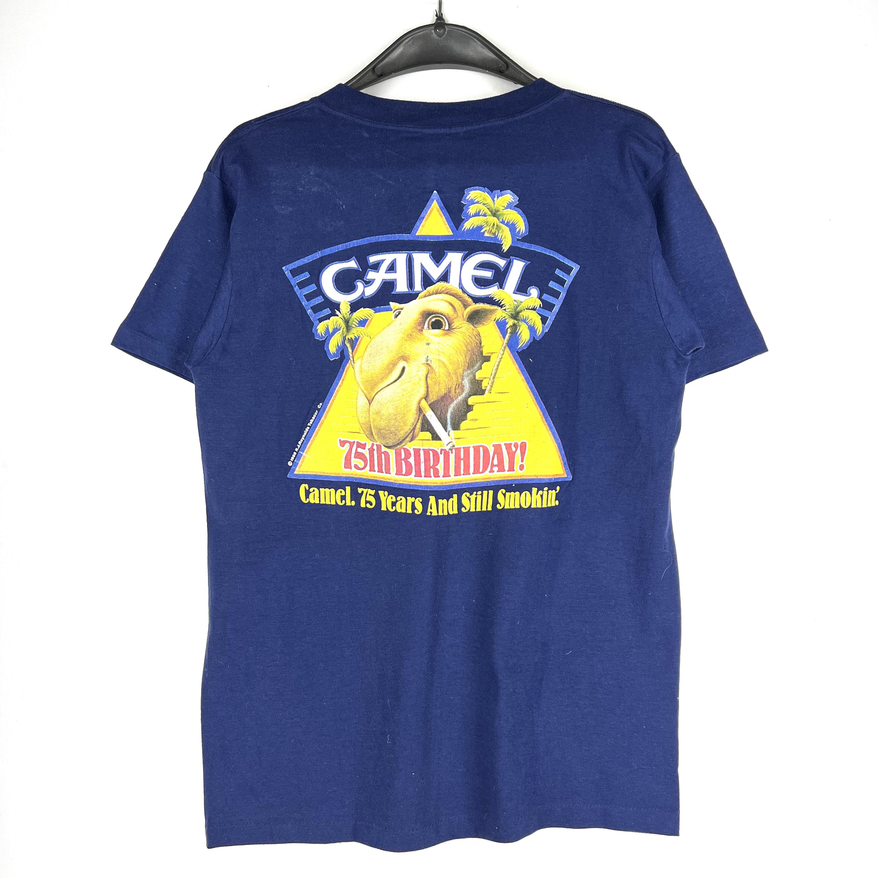 Camel Vintage 80s Camel T-Shirt Big Logo 1988 Size M Size US M / EU 48-50 / 2 - 1 Thumbnail
