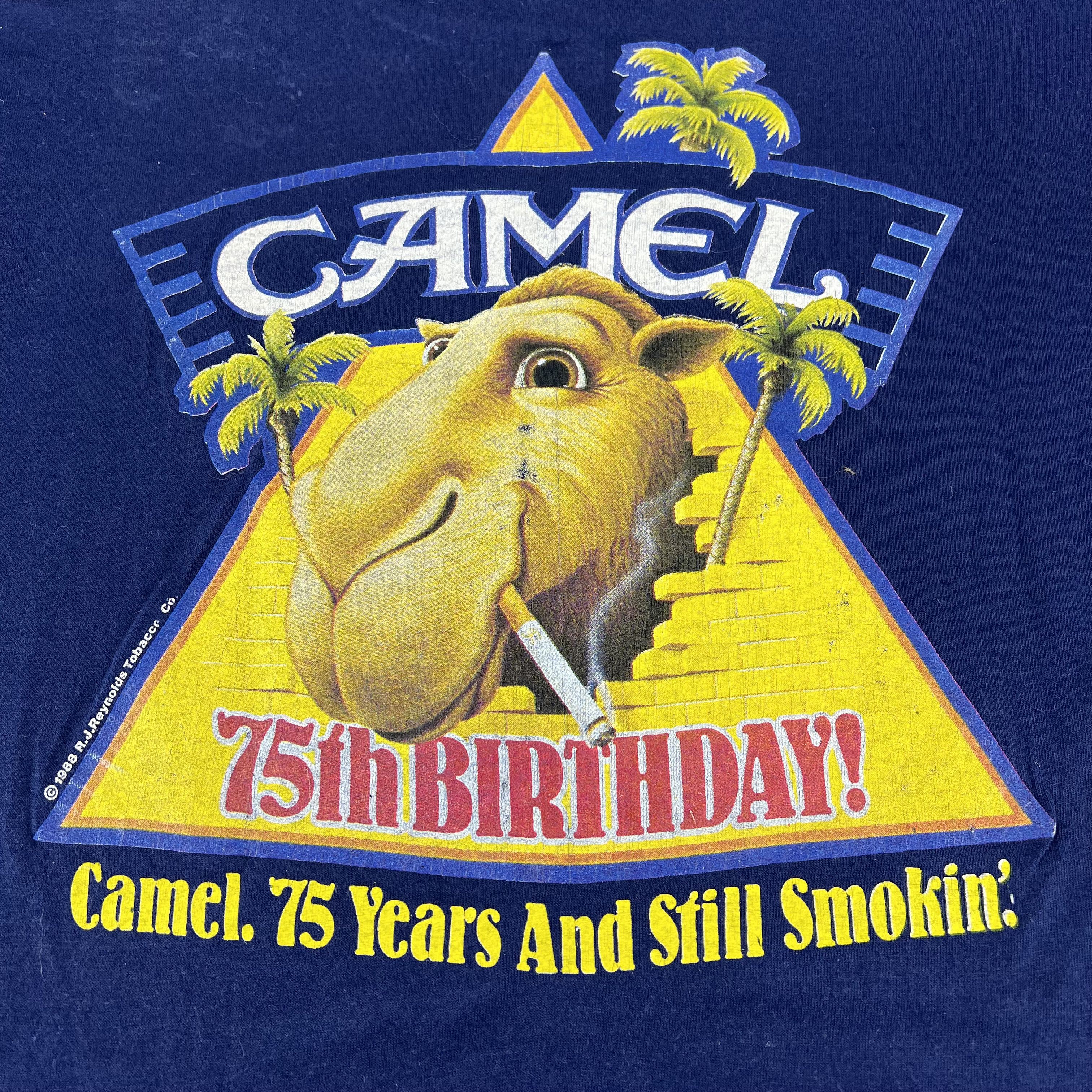Camel Vintage 80s Camel T-Shirt Big Logo 1988 Size M Size US M / EU 48-50 / 2 - 5 Thumbnail