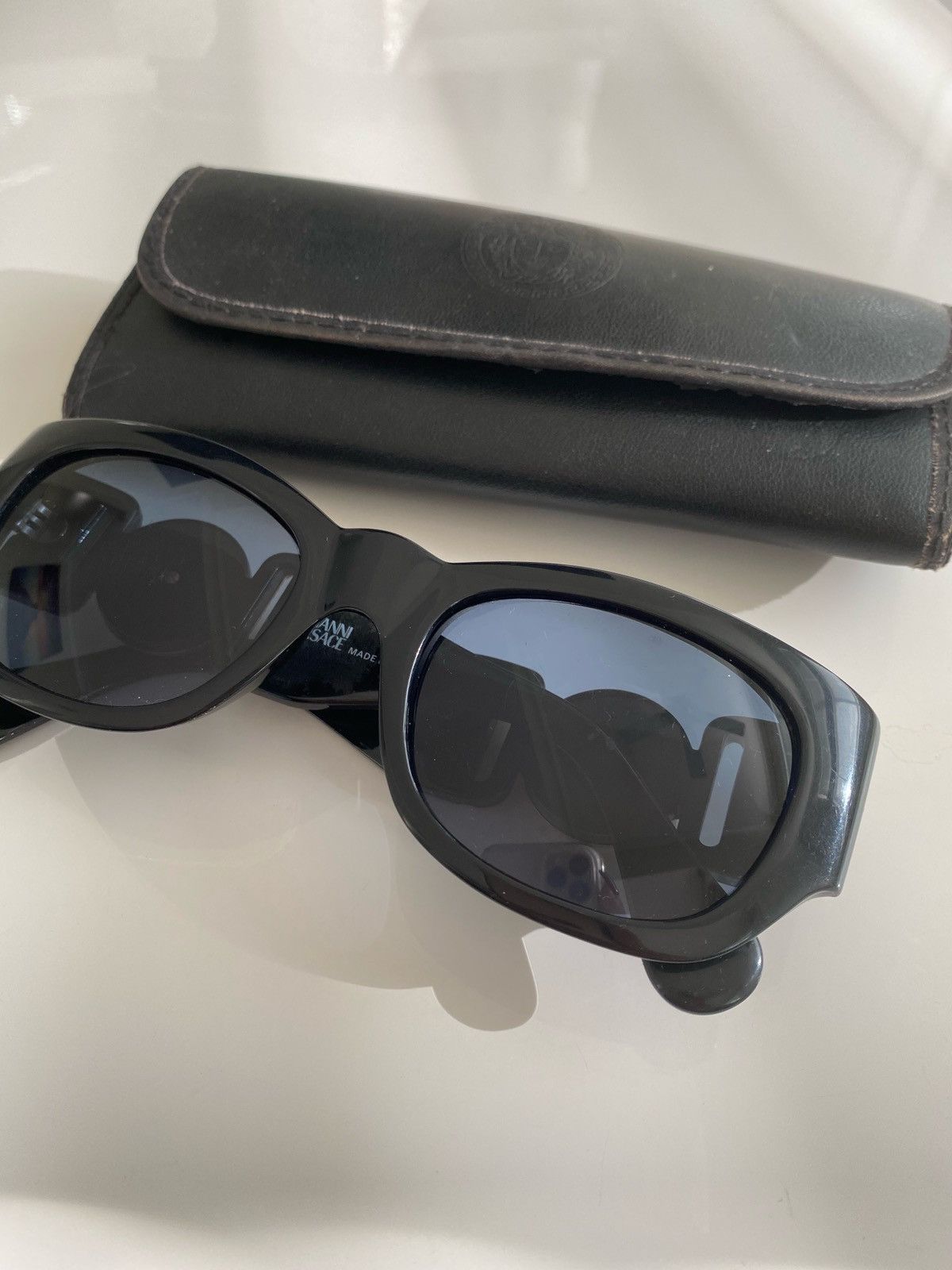Versace × Vintage VINTAGE GIANNI VERSACE SUNGLASSES AS WORN BY BIGGIE SMALLS Size ONE SIZE - 4 Thumbnail