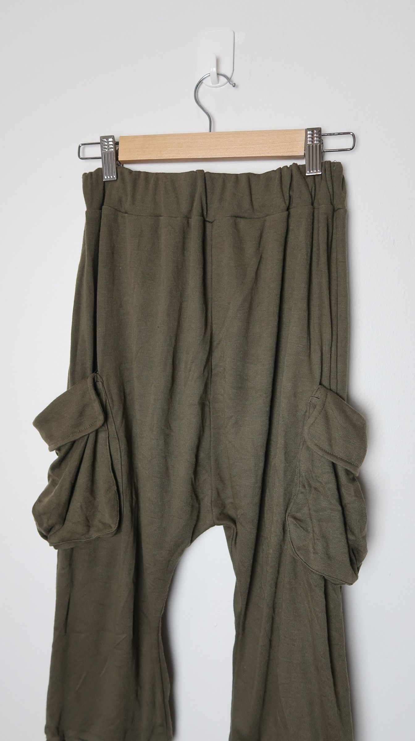 Japanese Brand Lazy Daisy 3rd Quarter Bondage Cargo Sweatpants Pants Size 26" / US 2 / IT 38 - 10 Thumbnail