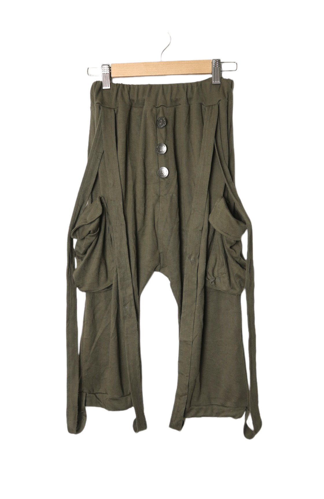 Japanese Brand Lazy Daisy 3rd Quarter Bondage Cargo Sweatpants Pants Size 26" / US 2 / IT 38 - 1 Thumbnail