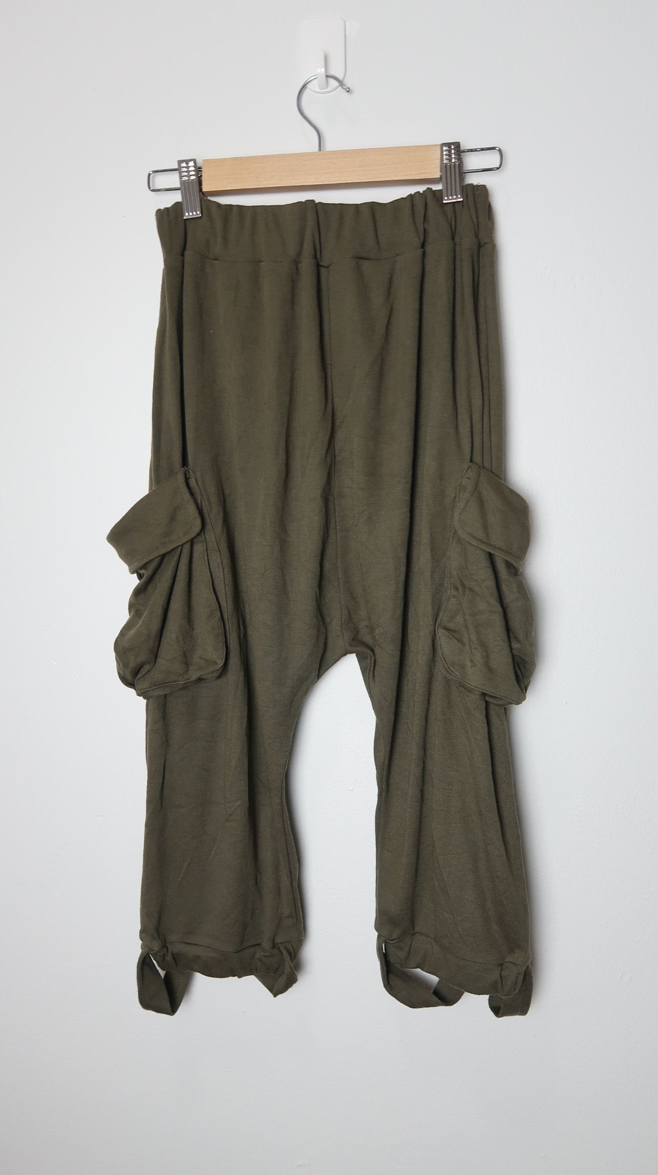 Japanese Brand Lazy Daisy 3rd Quarter Bondage Cargo Sweatpants Pants Size 26" / US 2 / IT 38 - 9 Thumbnail