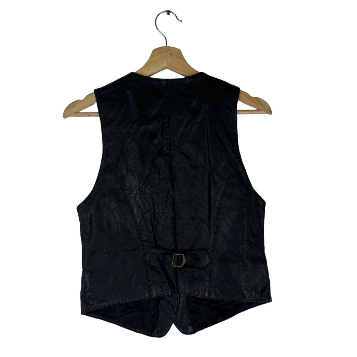 Japanese Brand VINTAGE VEST LEATHER PATCHWORK ISSEY MIYAKE STYLE Size US S / EU 44-46 / 1 - 6 Thumbnail