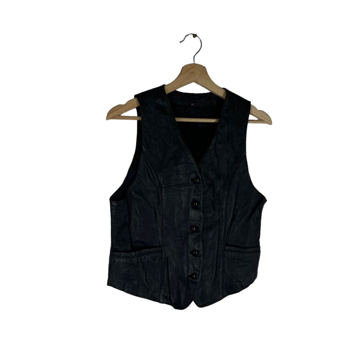 Japanese Brand VINTAGE VEST LEATHER PATCHWORK ISSEY MIYAKE STYLE Size US S / EU 44-46 / 1 - 2 Thumbnail