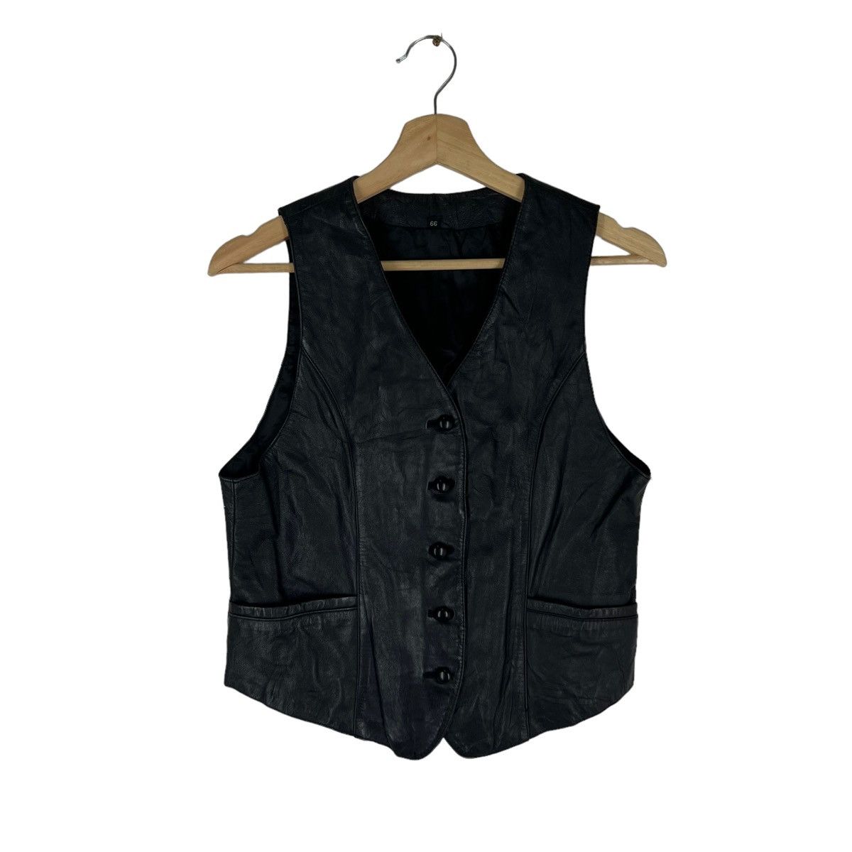Japanese Brand VINTAGE VEST LEATHER PATCHWORK ISSEY MIYAKE STYLE Size US S / EU 44-46 / 1 - 1 Thumbnail